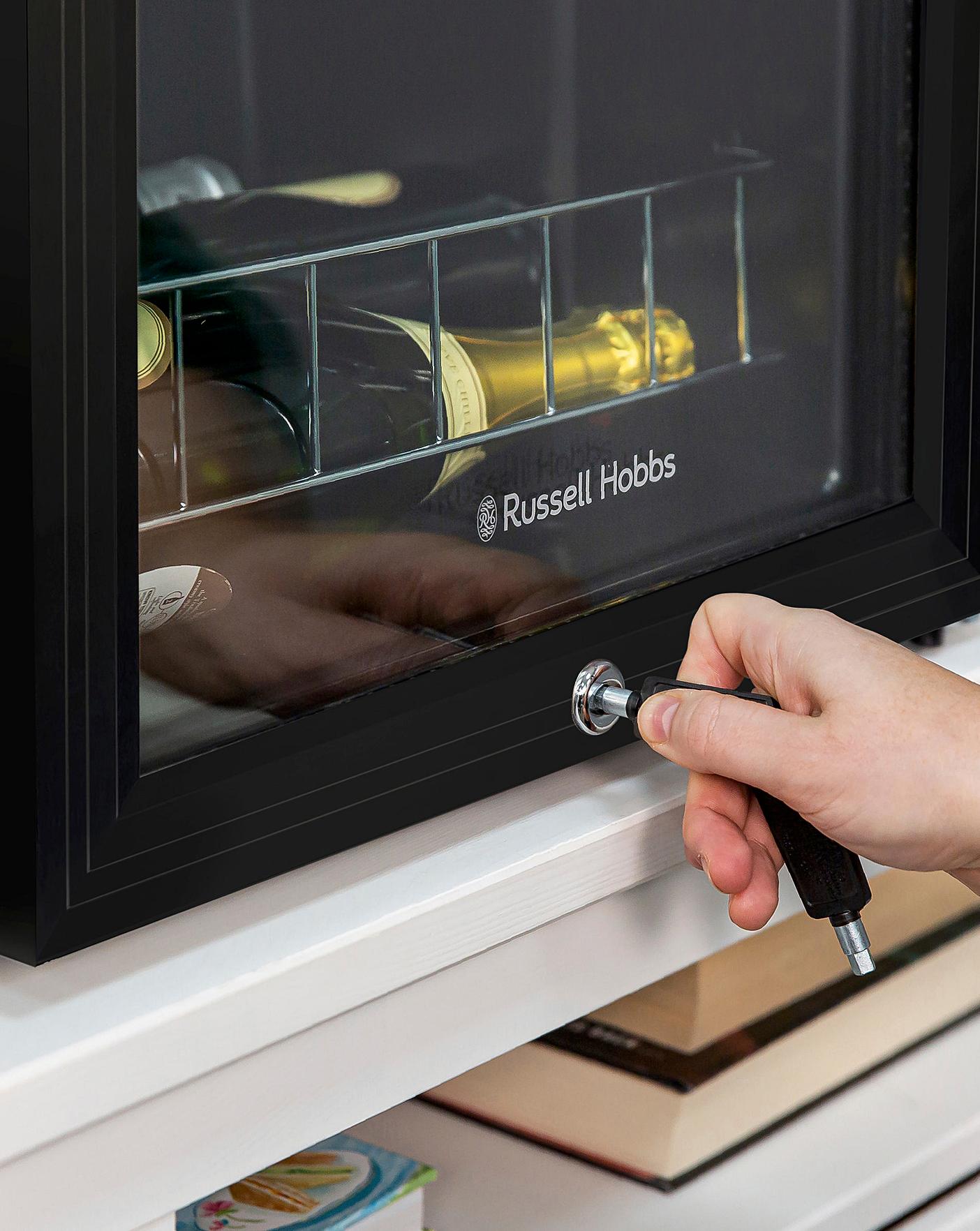  Russell Hobbs RHGWC4B-LCK Wine & Drinks Cooler Lockable Black