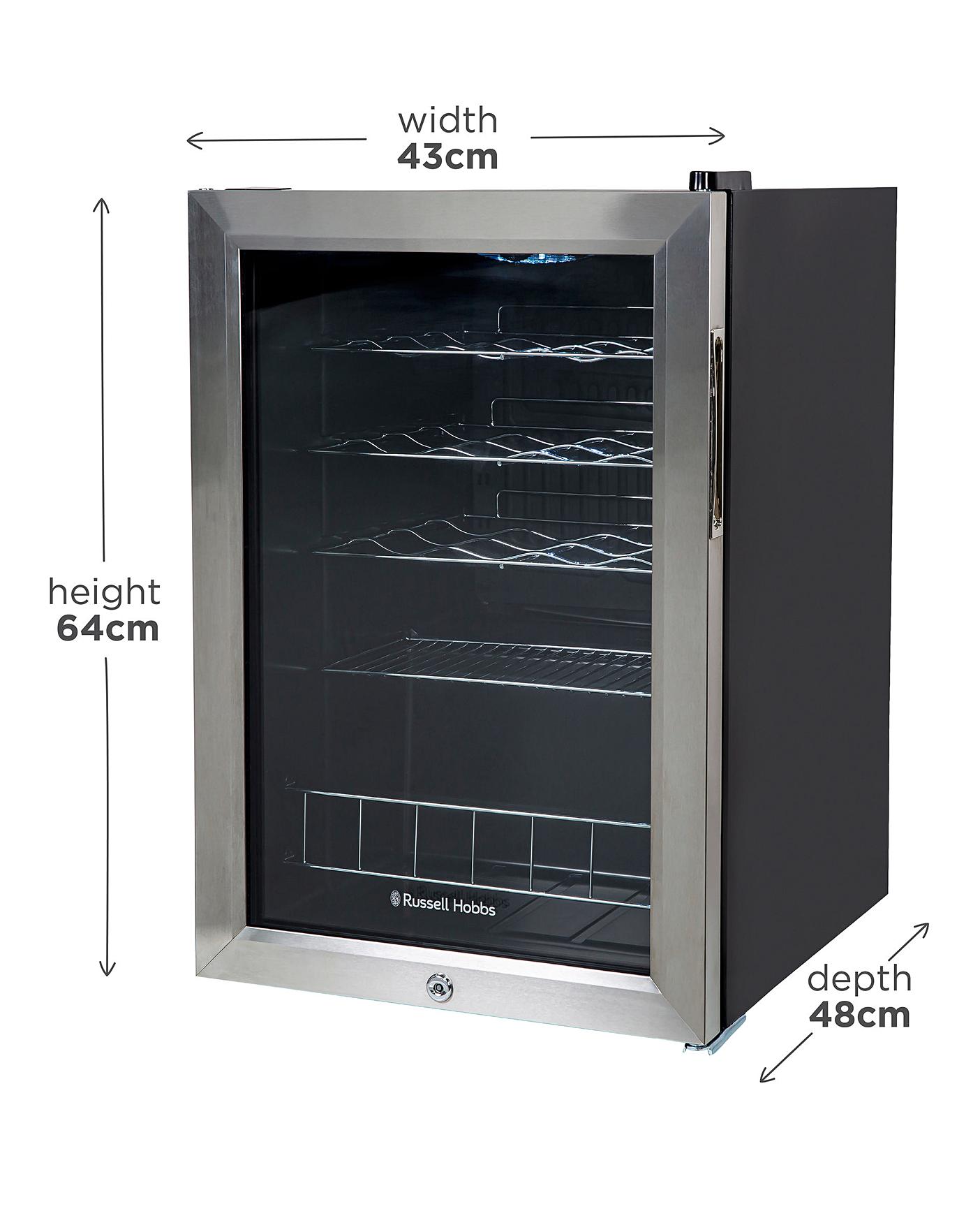  Russell Hobbs RHGWC4SS-LCK Wine & Drinks Cooler Lockable Stainless Steel