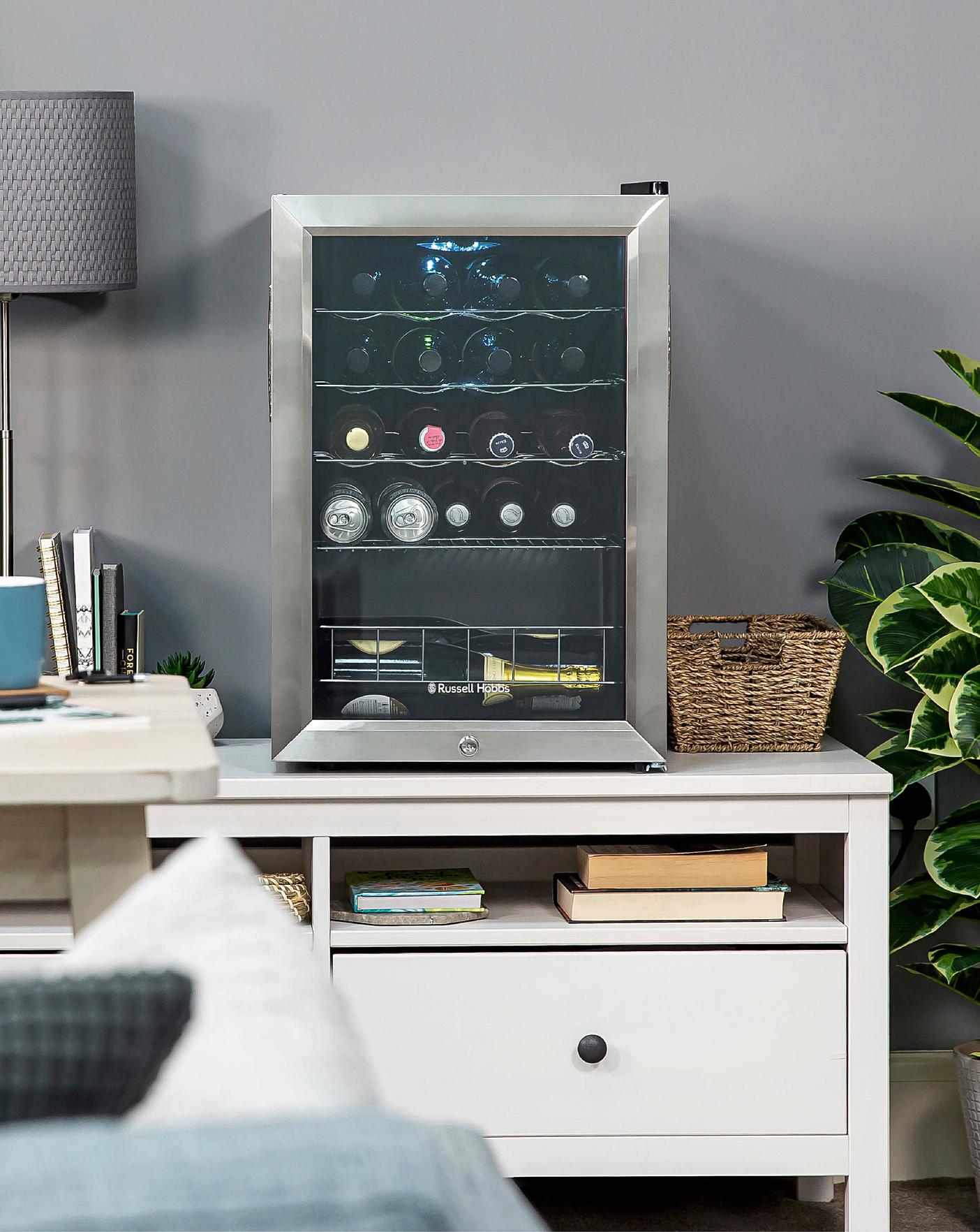  Russell Hobbs RHGWC4SS-LCK Wine & Drinks Cooler Lockable Stainless Steel