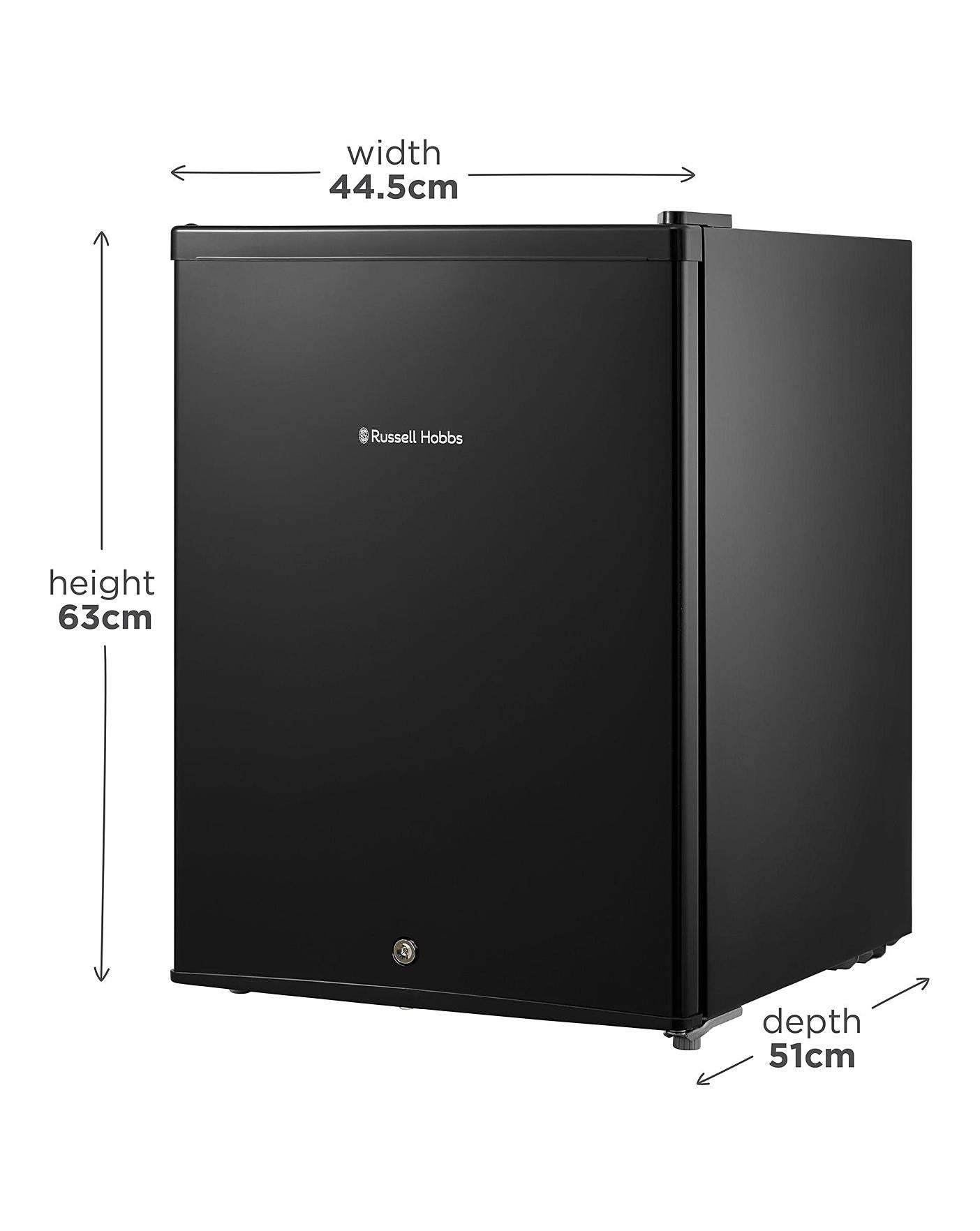  Russell Hobbs RHTTF67B-LCK Mini Fridge Lockable Black