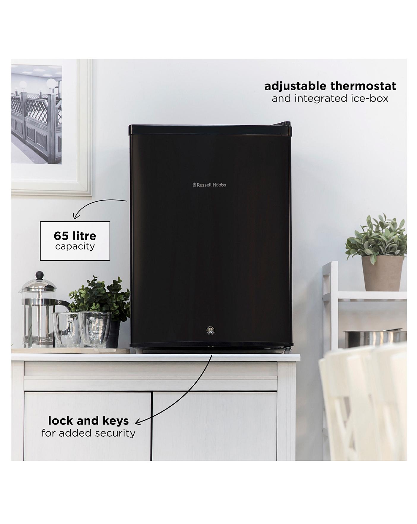  Russell Hobbs RHTTF67B-LCK Mini Fridge Lockable Black