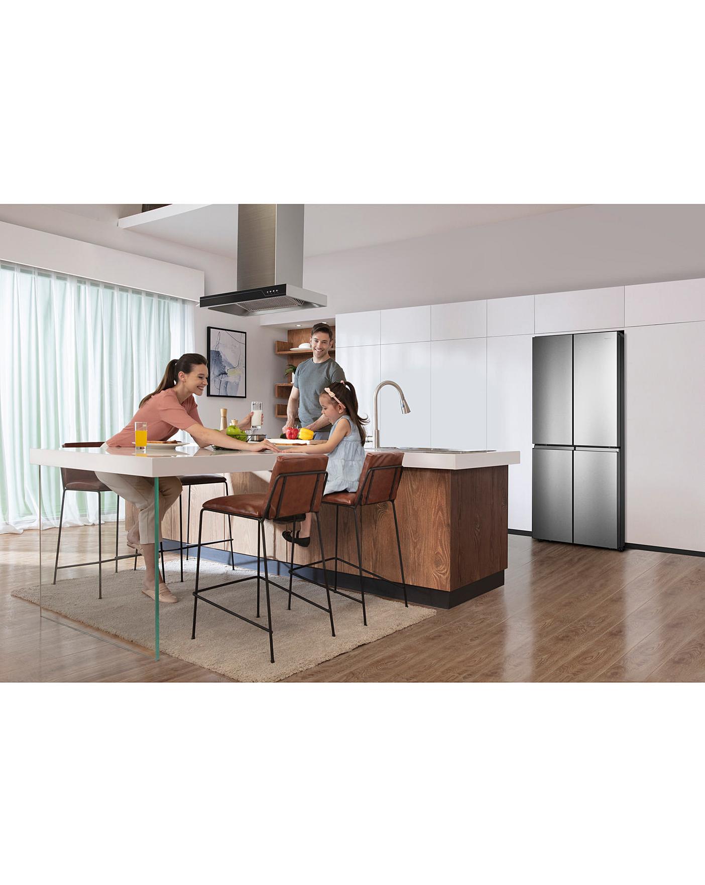  Hisense RQ563N4AI1 American Fridge Freezer - Stainless Steel