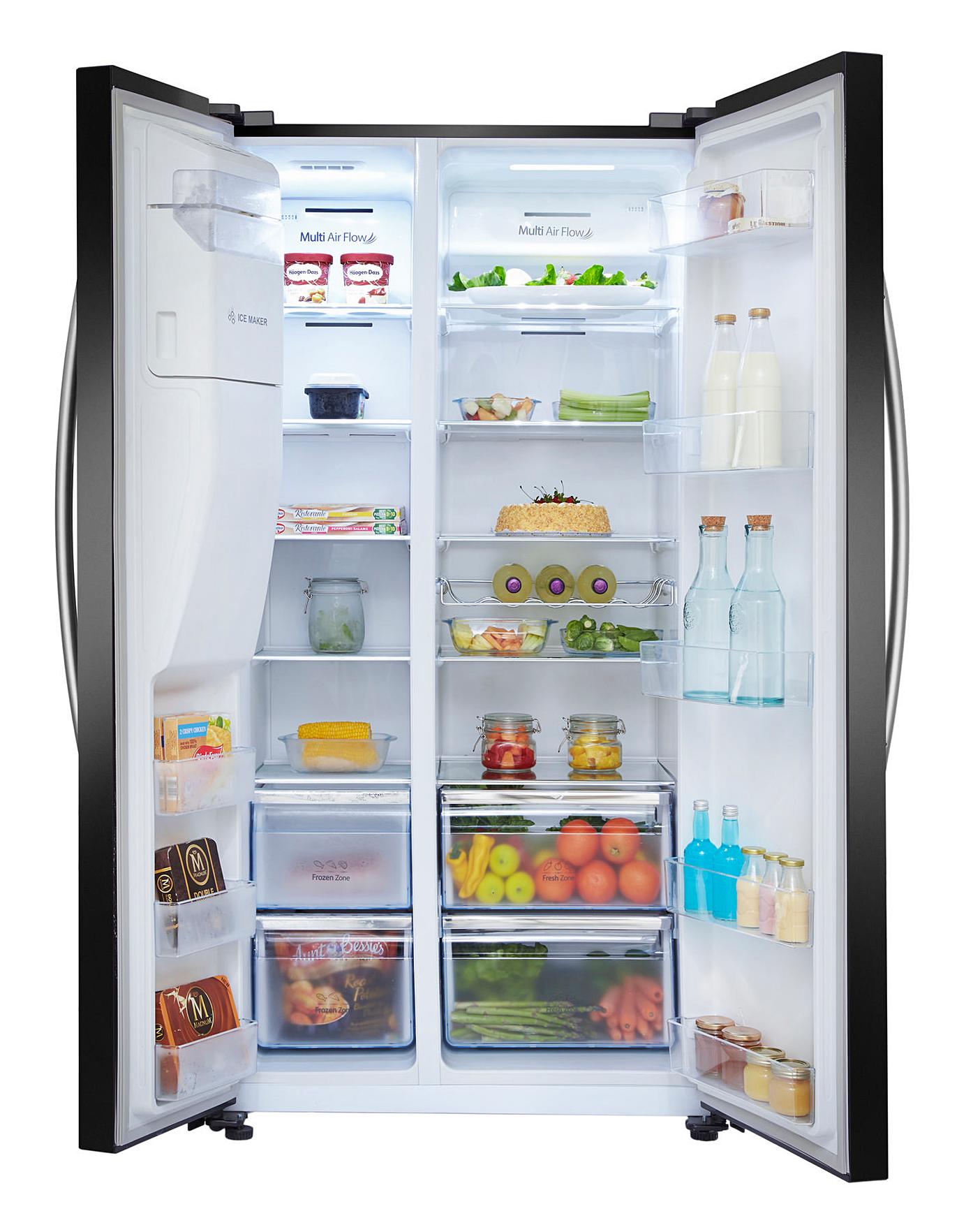  Hisense RS694N4IBF American Fridge Freezer - Black