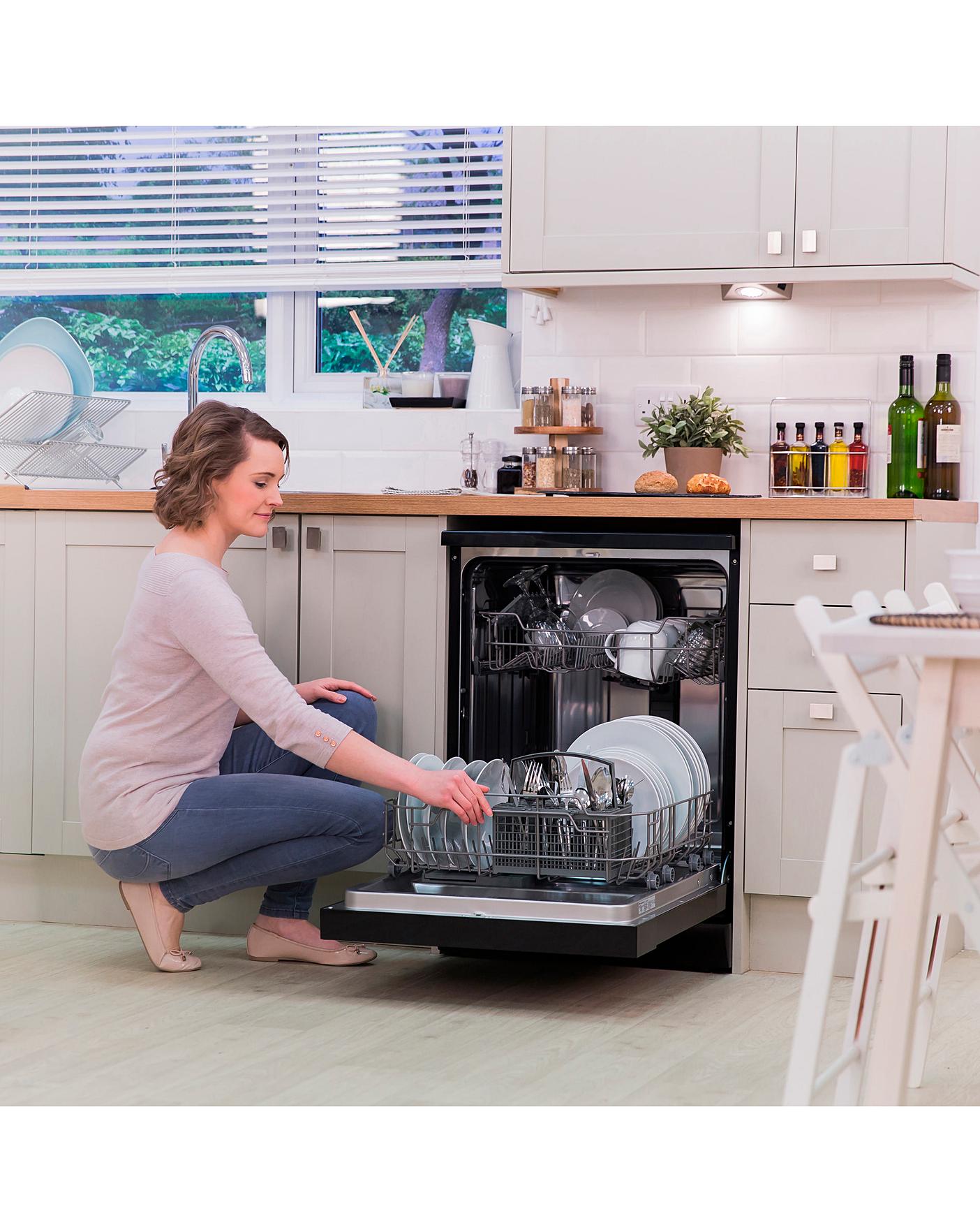  Russell Hobbs RHDW3B Freestanding 12-place Full-Size Dishwasher - Black