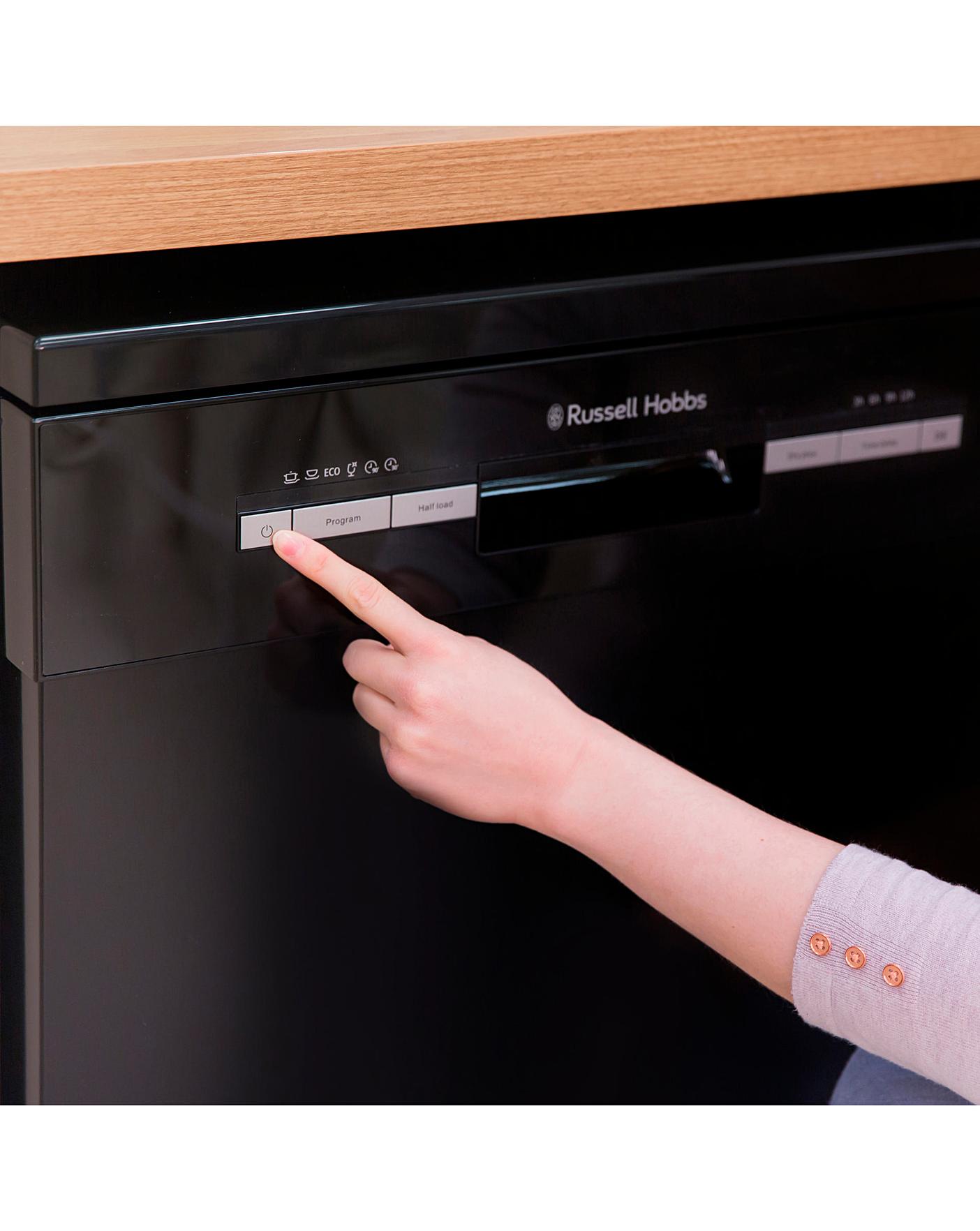  Russell Hobbs RHDW3B Freestanding 12-place Full-Size Dishwasher - Black