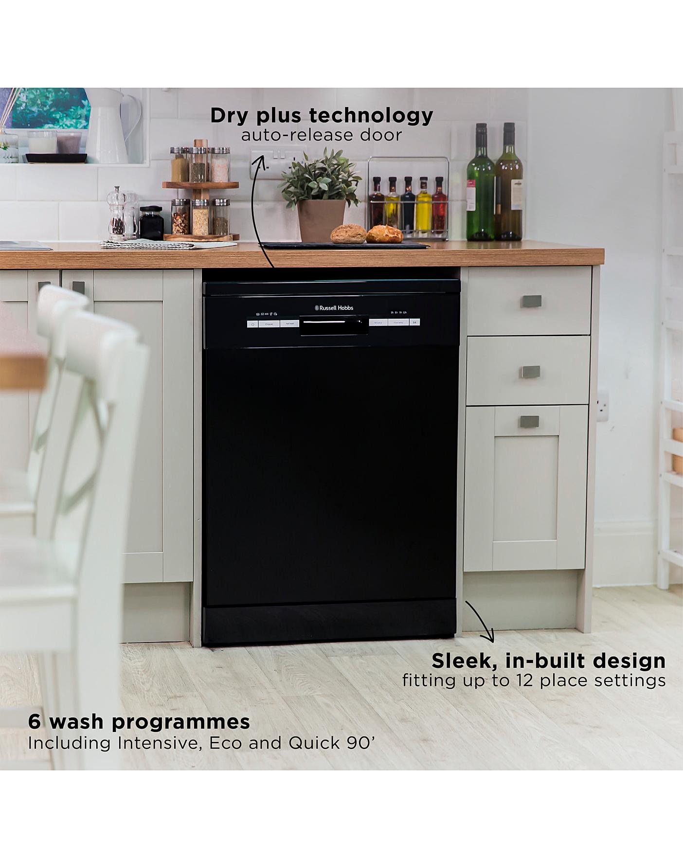  Russell Hobbs RHDW3B Freestanding 12-place Full-Size Dishwasher - Black