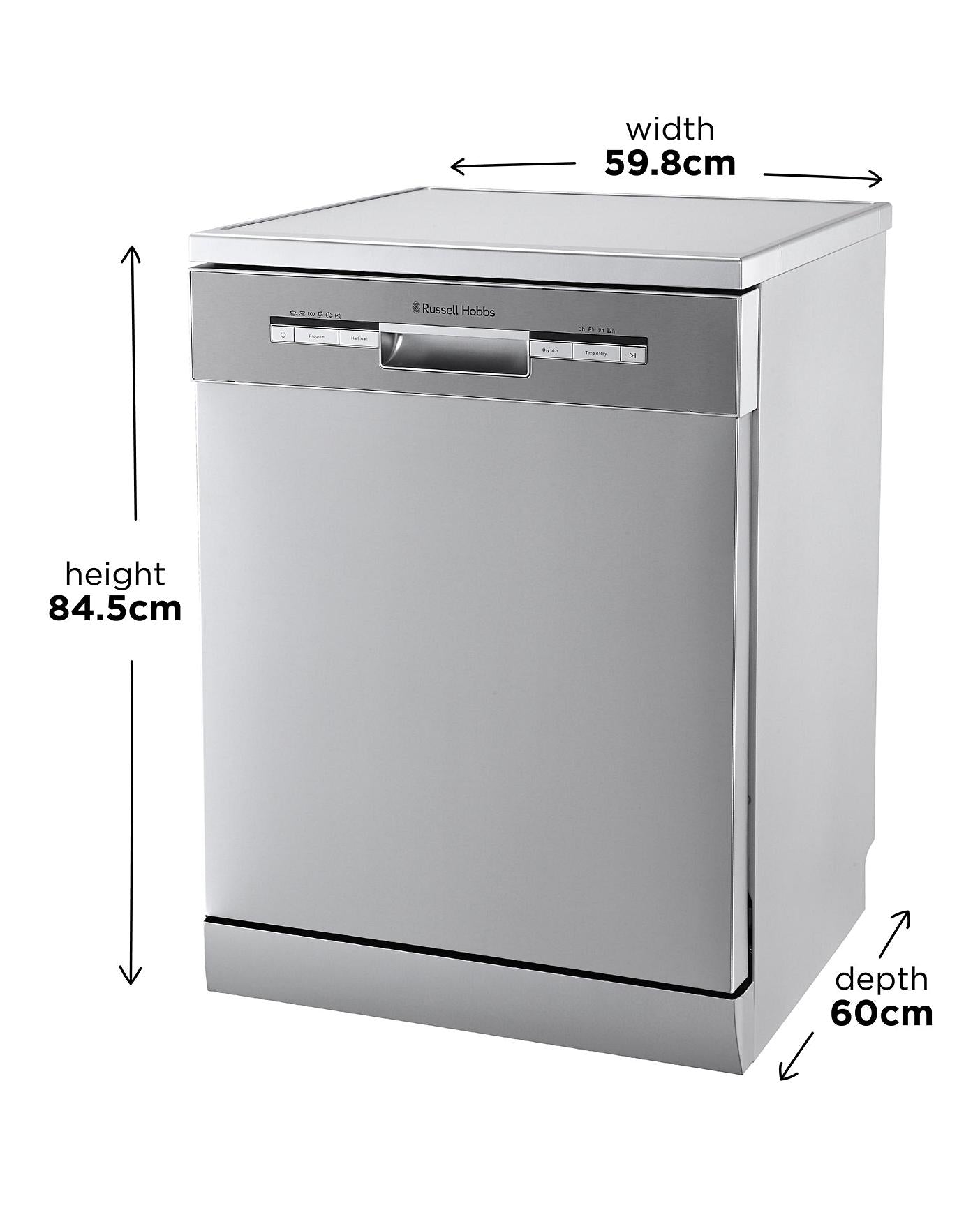  Russell Hobbs RHDW3SS Stainless Steel 12 Place Dishwasher