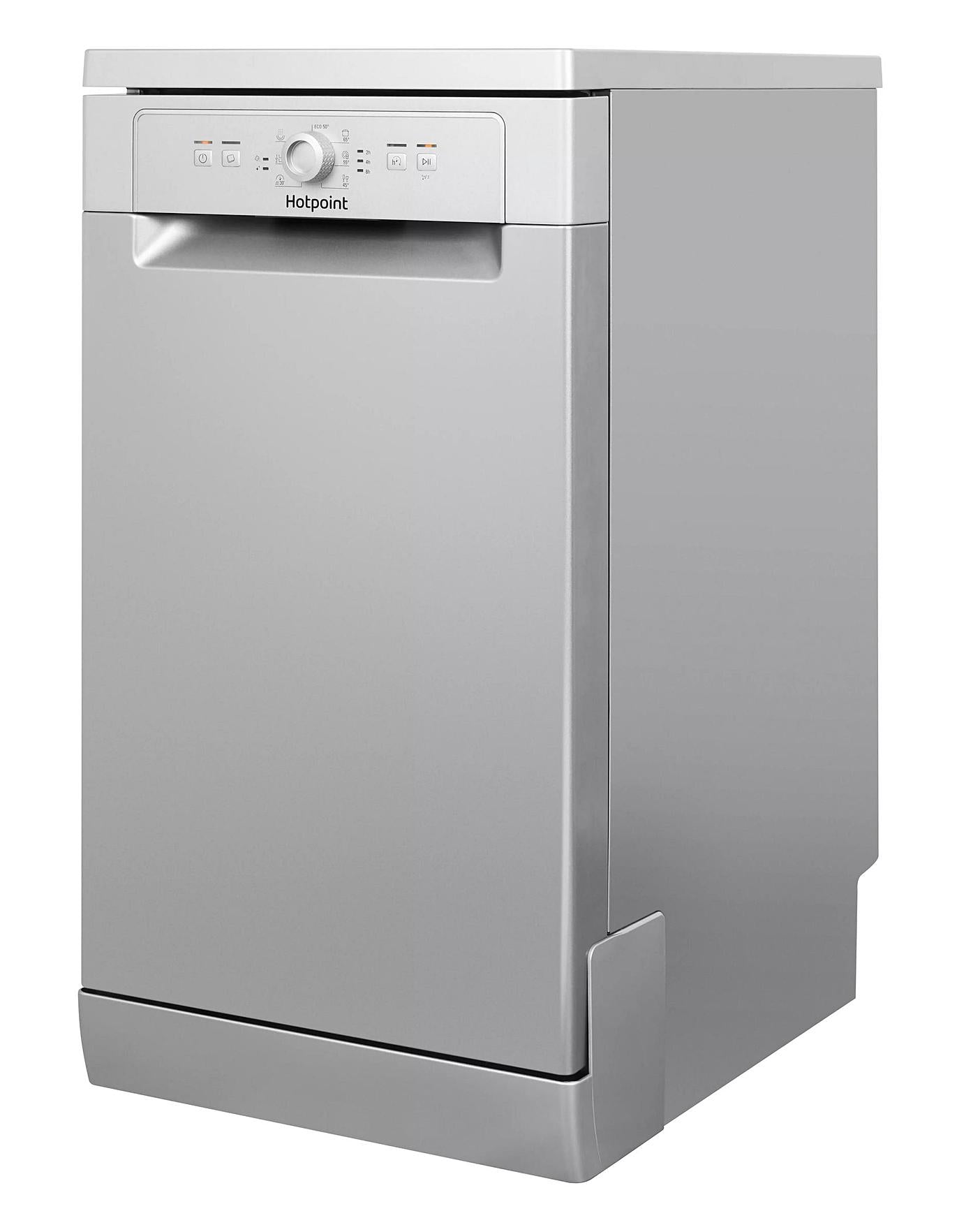  Hotpoint HSFE 1B19 S UK N Freestanding 10-place Slimline Dishwasher - Silver