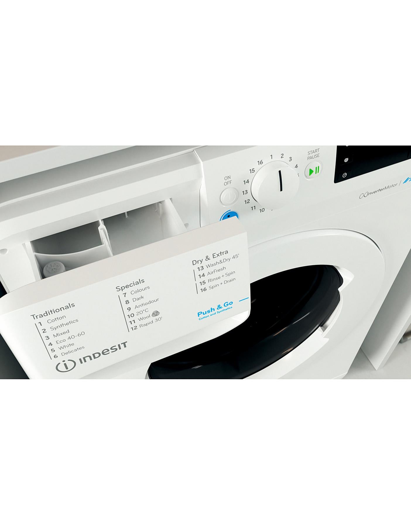  Indesit BDE1071682XWUKN 10+7kg 1600rpm Washer Dryer - White