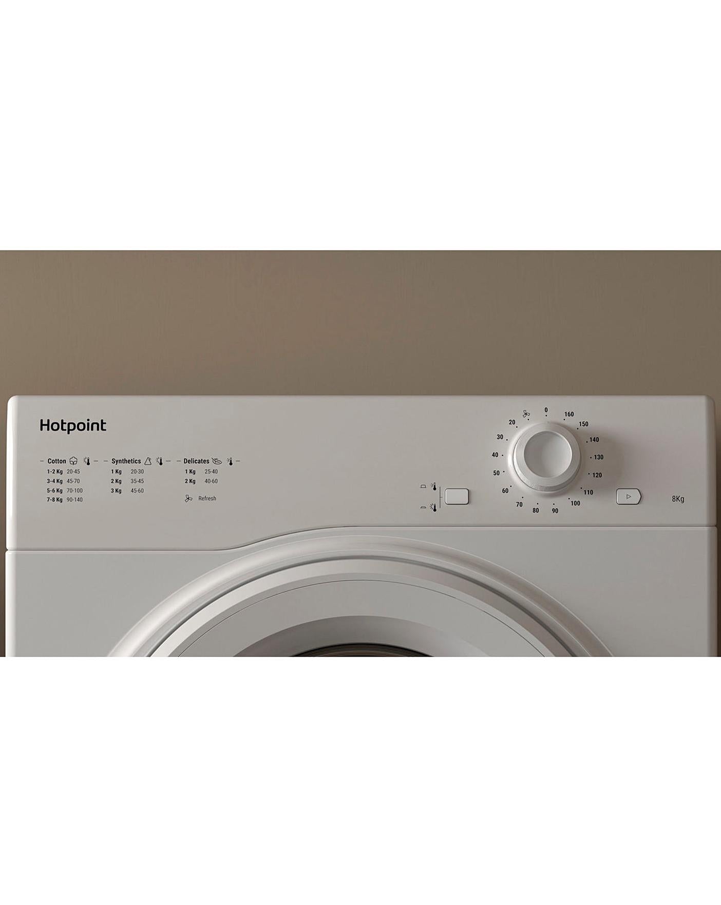  Hotpoint H1 D80W UK 8kg Vented Tumble Dryer - White