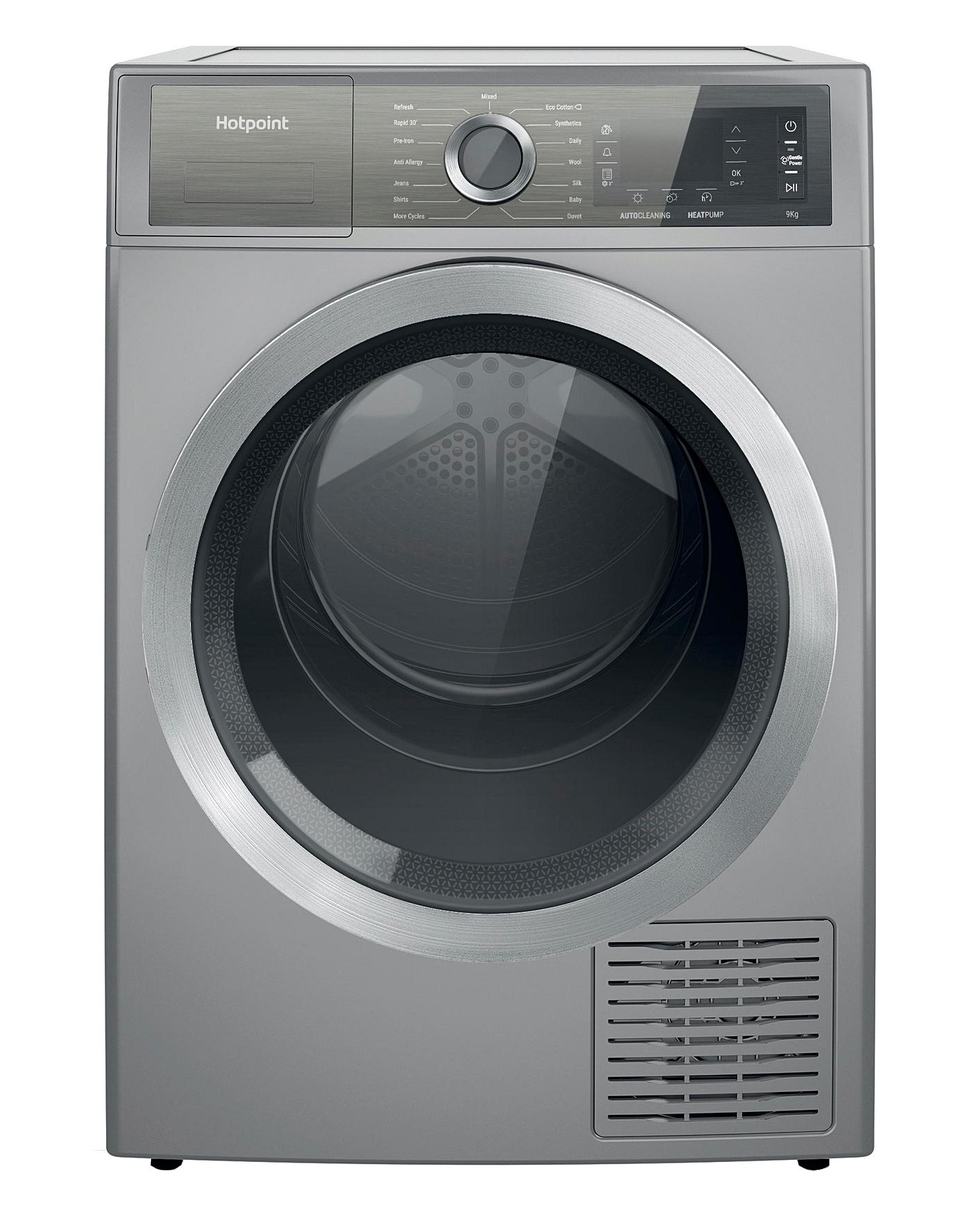  Hotpoint H8 D94SB UK 9kg Heat Pump Tumble Dryer - Silver