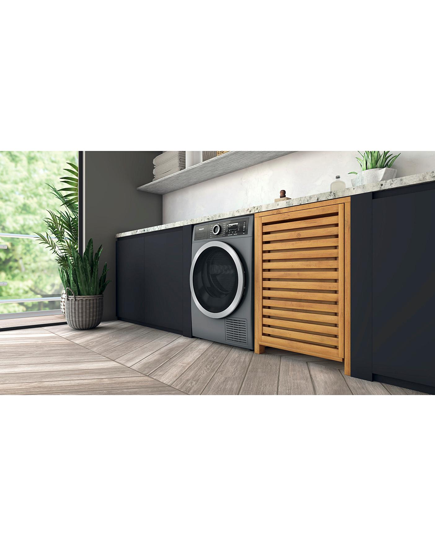  Hotpoint H8 D94SB UK 9kg Heat Pump Tumble Dryer - Silver
