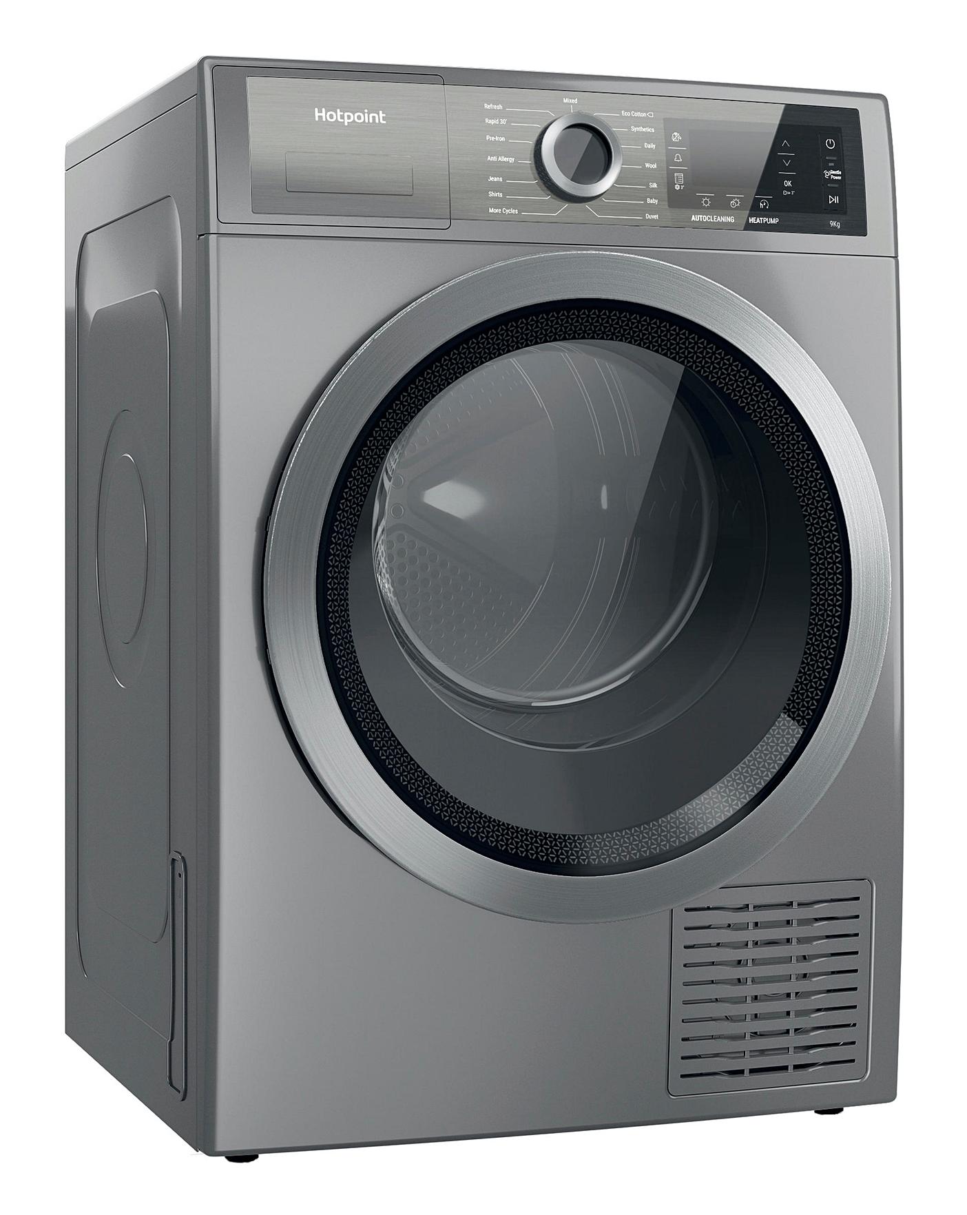  Hotpoint H8 D94SB UK 9kg Heat Pump Tumble Dryer - Silver