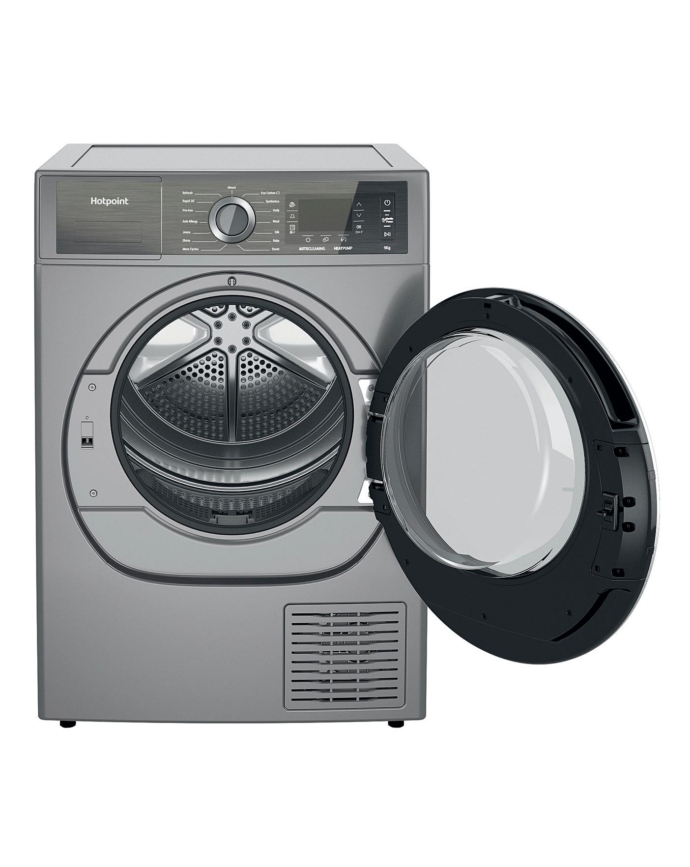  Hotpoint H8 D94SB UK 9kg Heat Pump Tumble Dryer - Silver