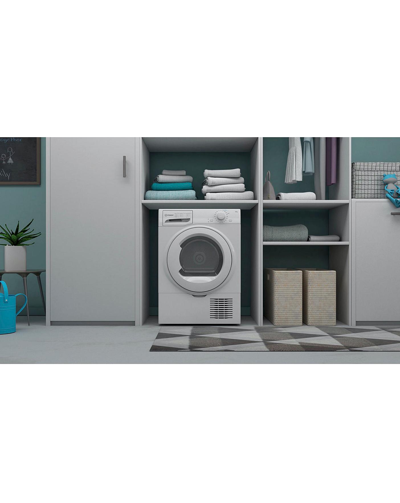  Indesit I2 D81W UK 8kg Condenser Tumble Dryer - White