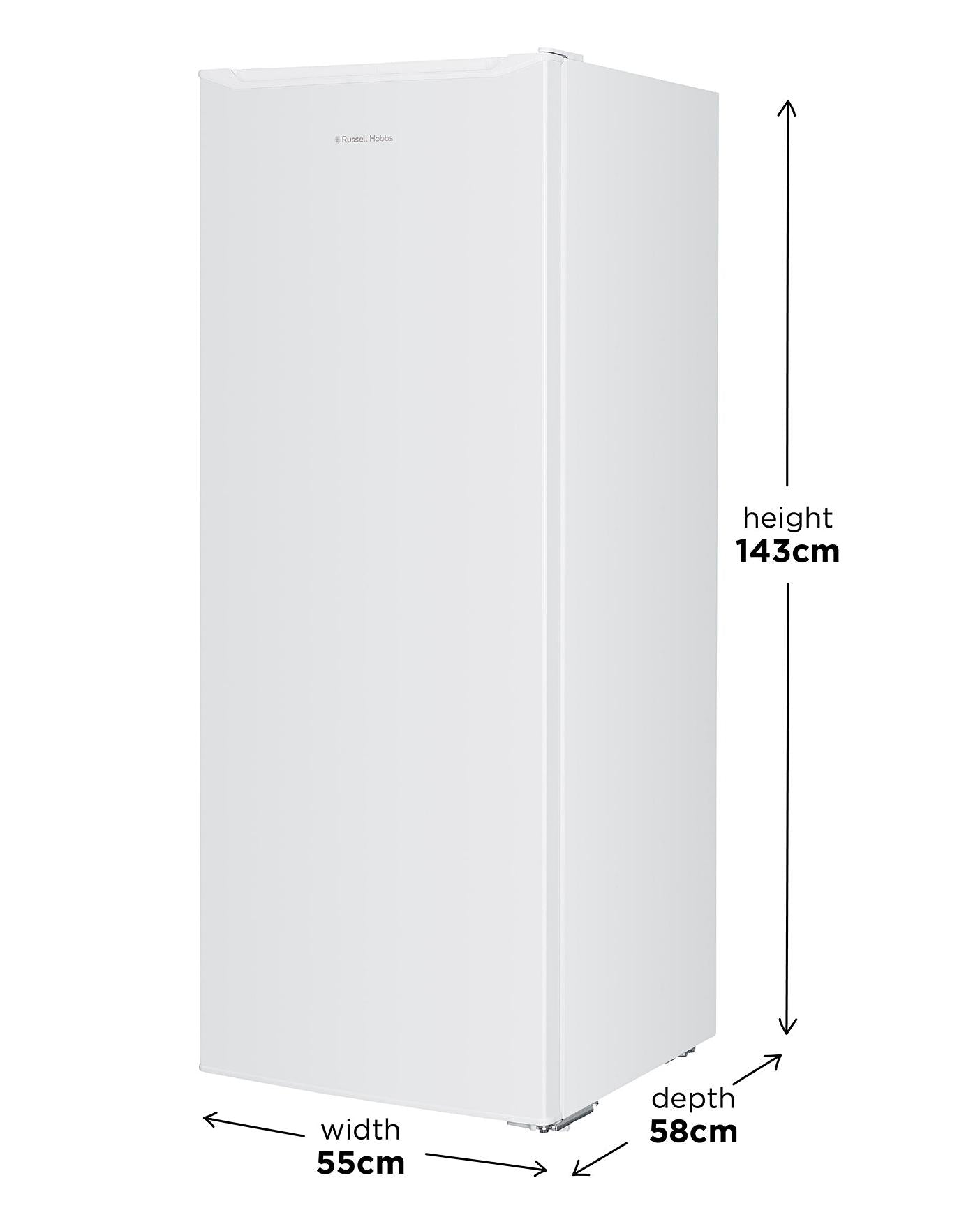 Russell Hobbs RH55LF143 Upright Freestanding Larder Fridge - White