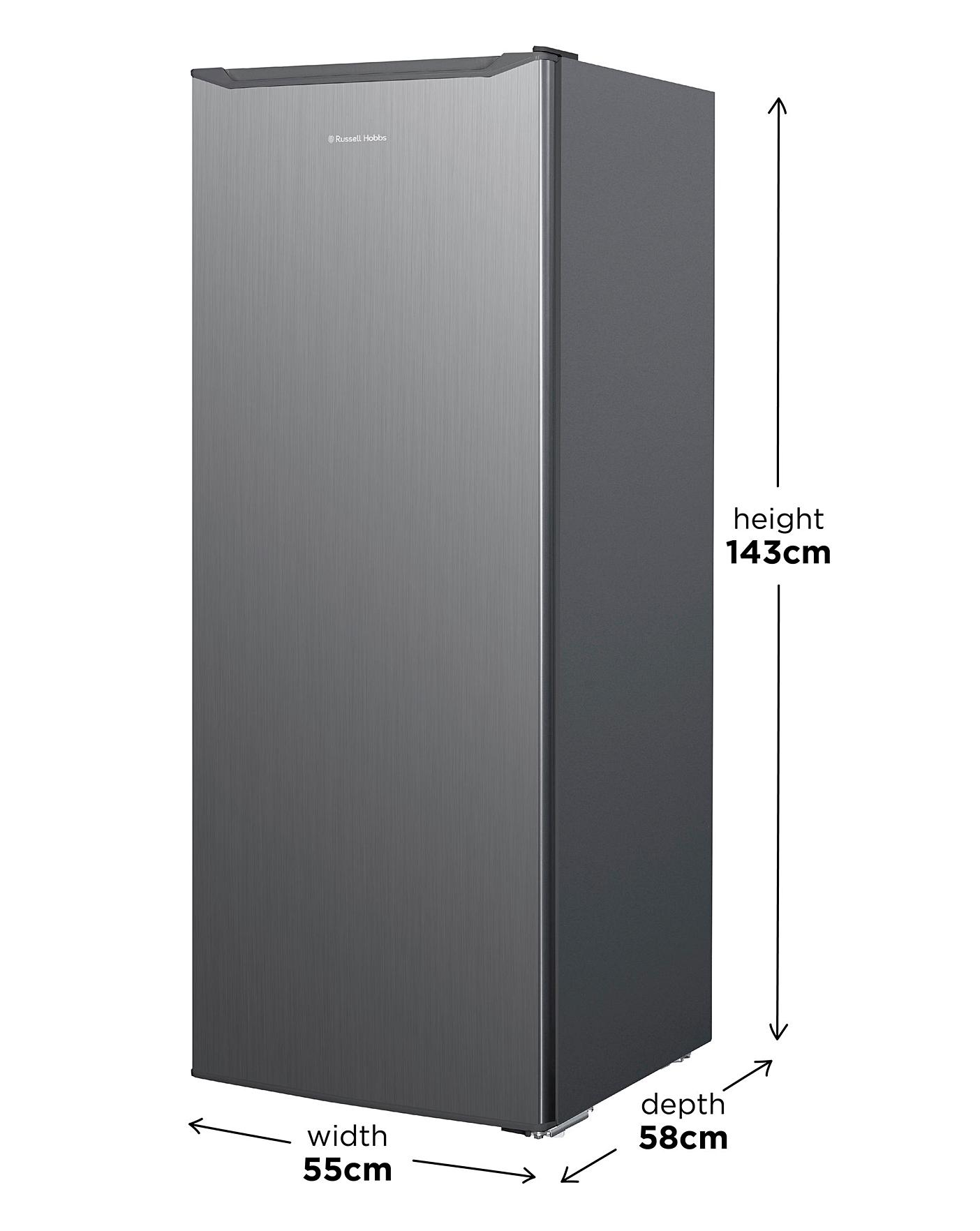  Russell Hobbs RH55LF143SS Upright Freestanding Larder Fridge - Stainless Steel
