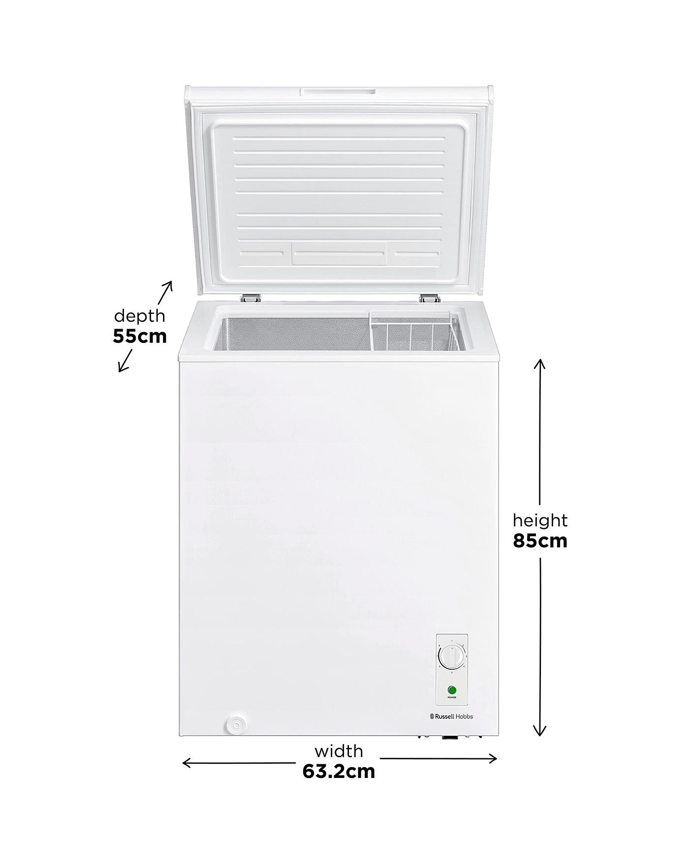 Russell Hobbs RH142CF2002 142 Litre Chest Freezer - White
