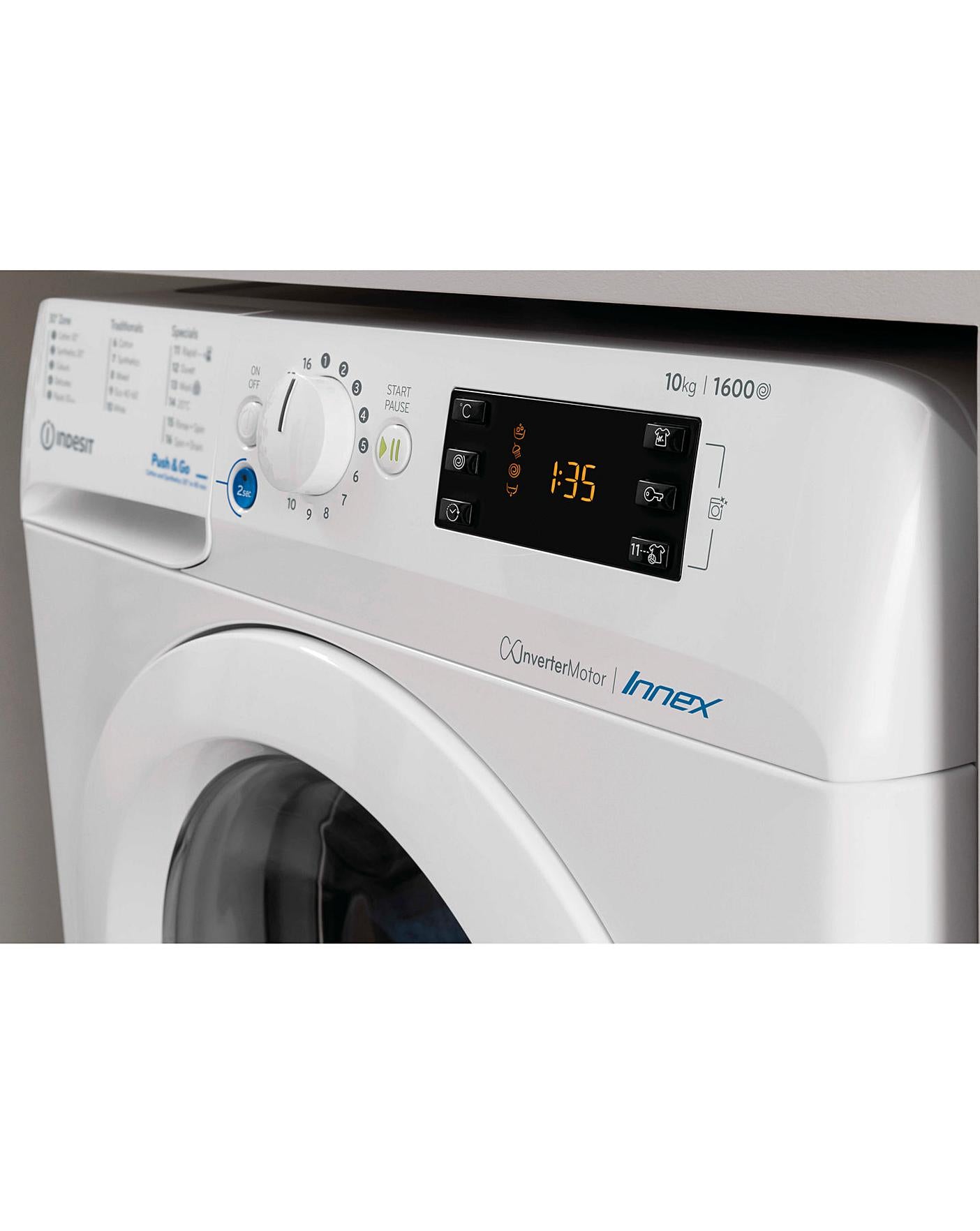  Indesit BWE101683XWUKN 10kg 1600rpm Washing Machine - White + INSTALLATION