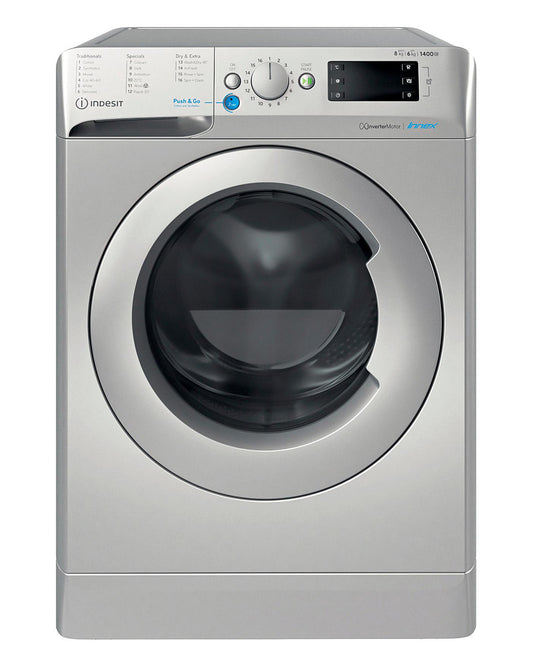  Indesit BDE861483XSUKN 8+6kg 1400rpm Washer Dryer - Silver