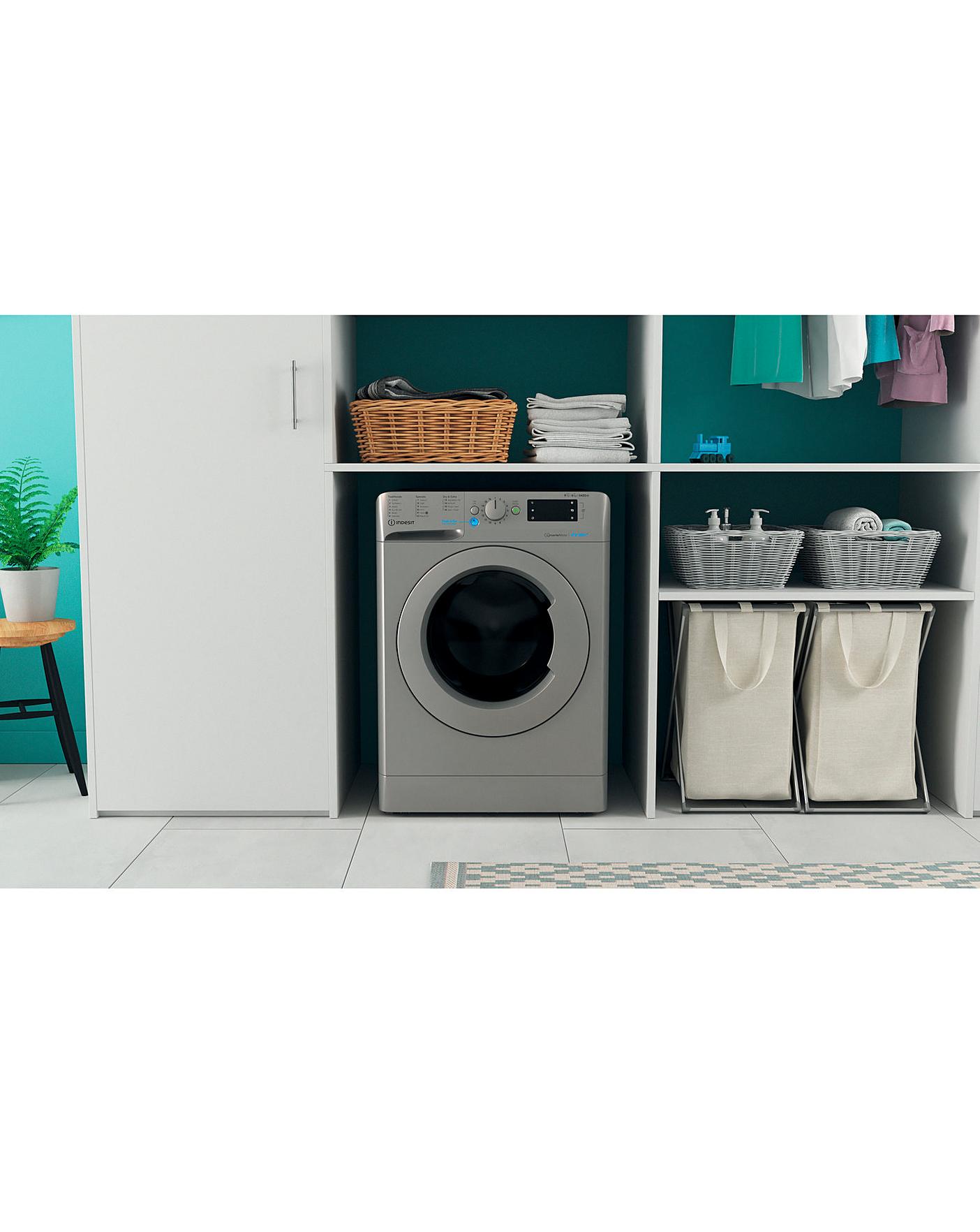  Indesit BDE861483XSUKN 8+6kg 1400rpm Washer Dryer - Silver