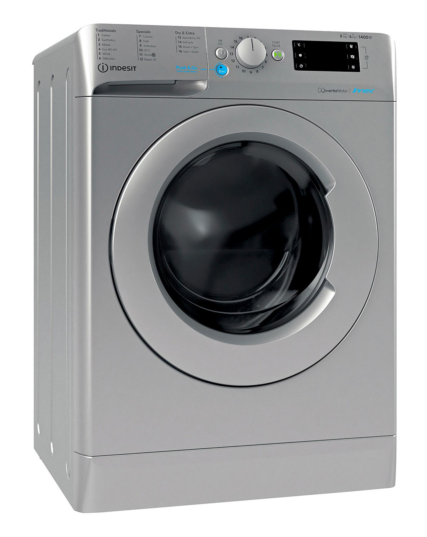  Indesit BDE861483XSUKN 8+6kg 1400rpm Washer Dryer - Silver