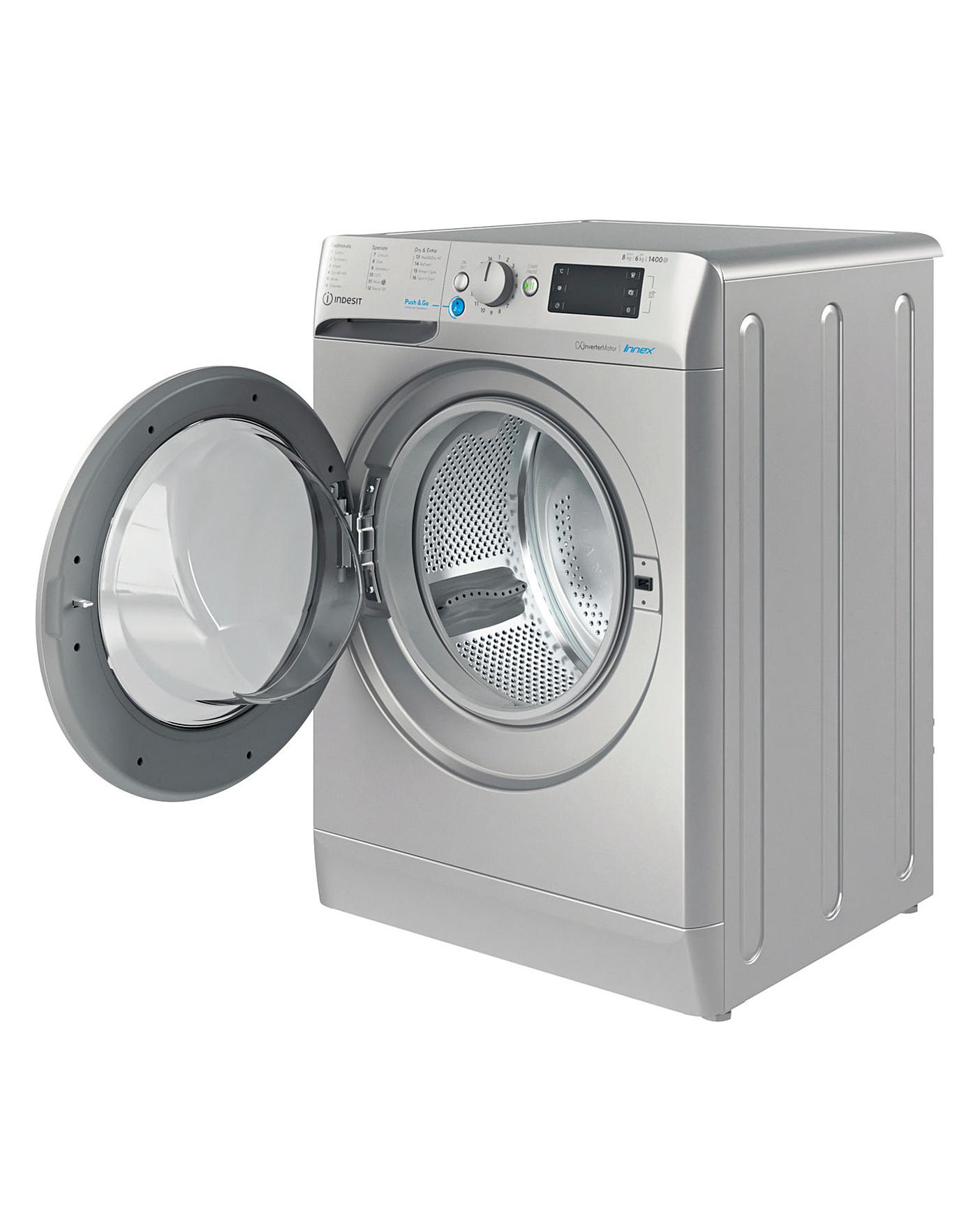  Indesit BDE861483XSUKN 8+6kg 1400rpm Washer Dryer - Silver