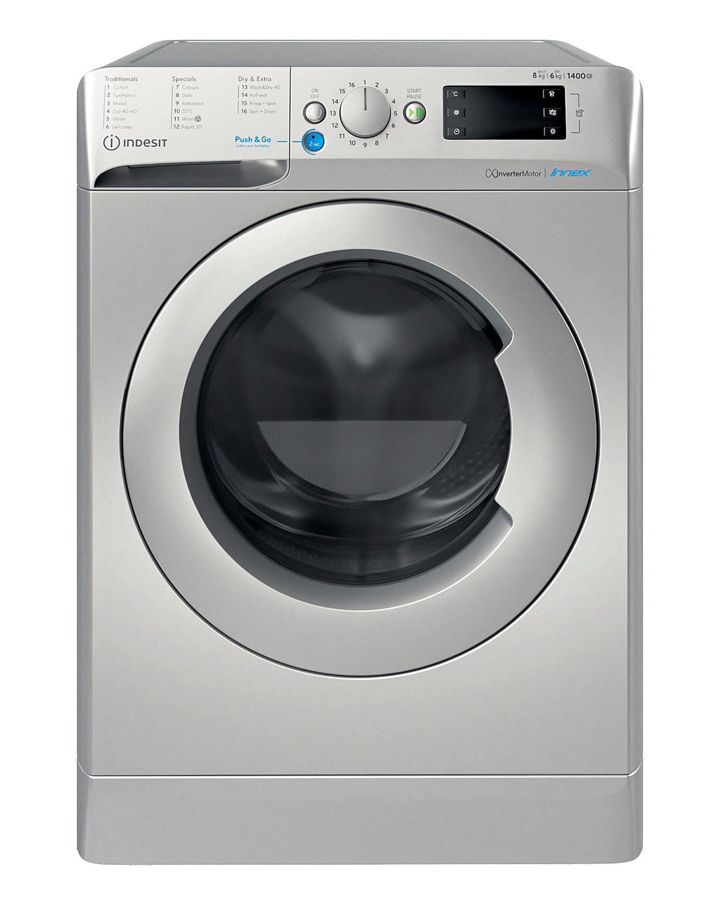  Indesit BDE861483XSUKN 8+6kg 1400rpm Washer Dryer - Silver + INSTALLATION