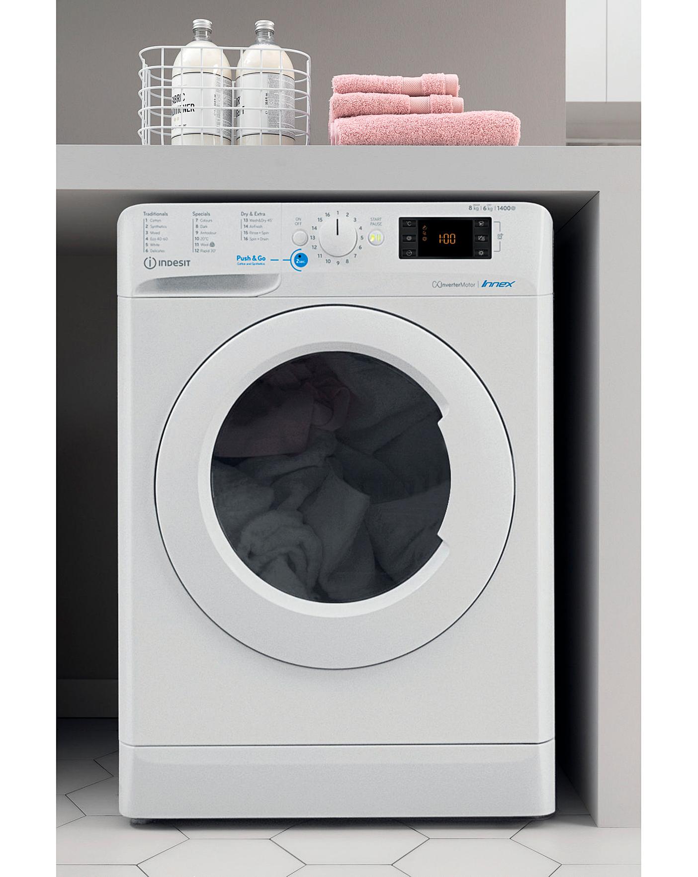  Indesit BDE1071682XWUKN 10+7kg 1600rpm Washer Dryer - White + INSTALLATION
