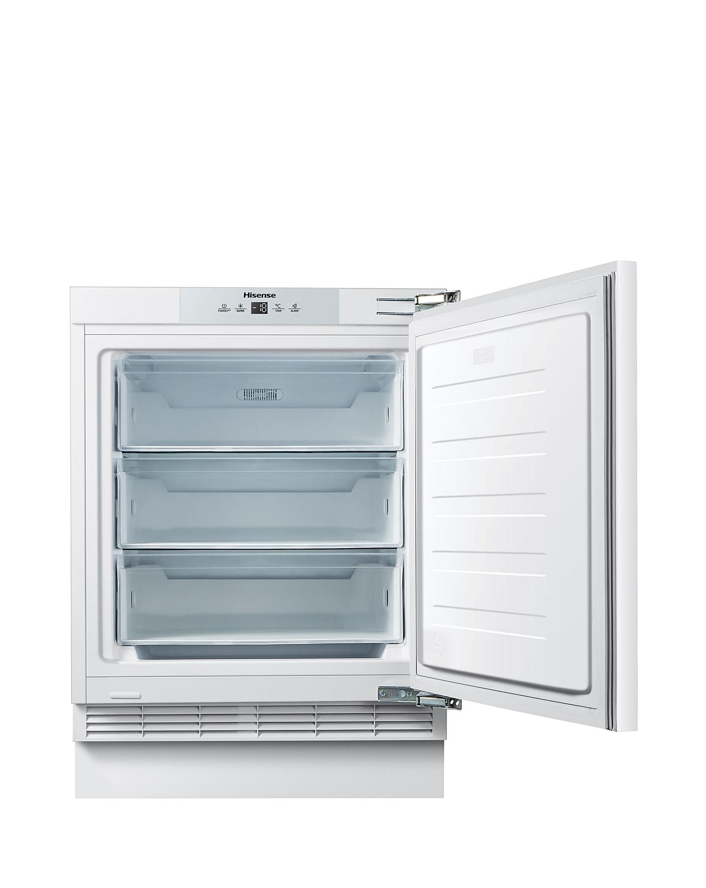 Hisense FUV124D4AW1 Integrated Under Counter Freezer - White