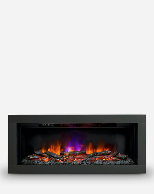  Be Modern Avella Black Wall Mounted Electric Fire