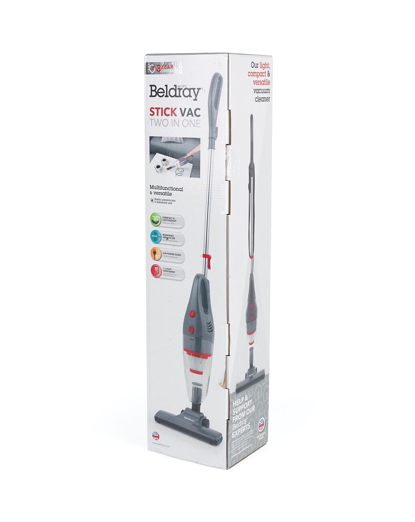  Beldray 2 In 1 Upright And Handheld Corded Vacuum Cleaner