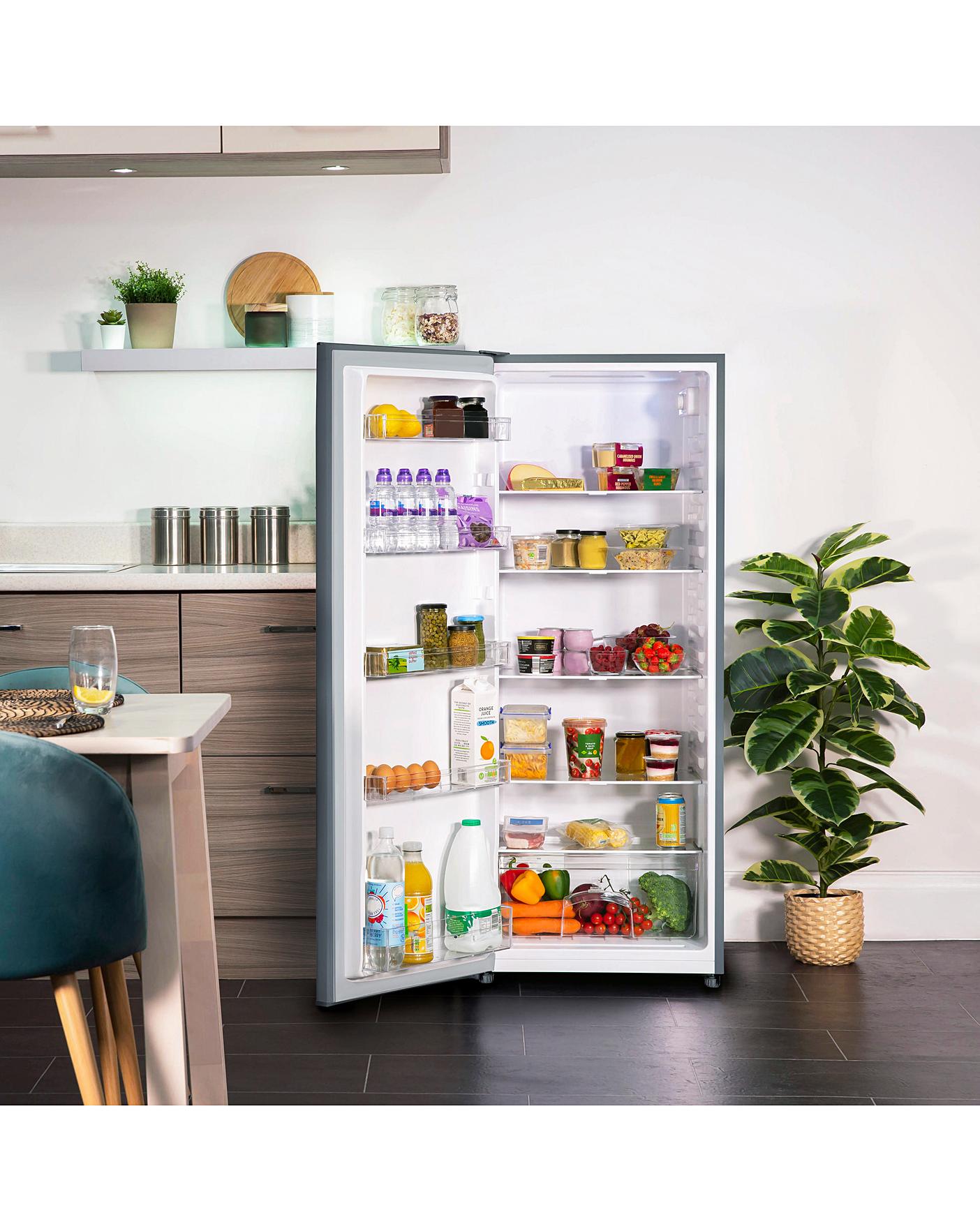  Russell Hobbs RH55LF143SS Upright Freestanding Larder Fridge - Stainless Steel