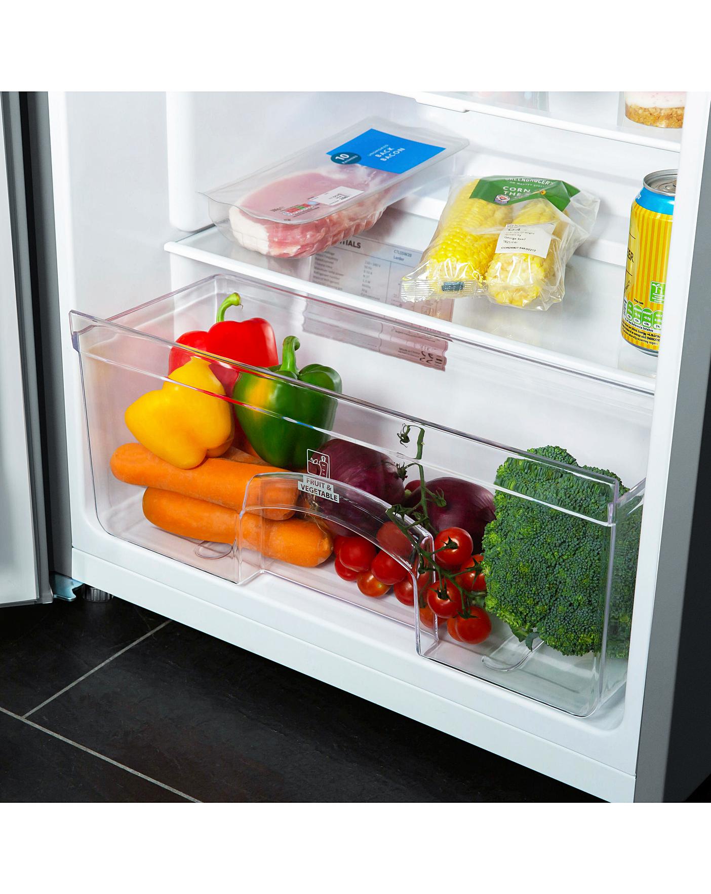 Russell Hobbs RH55LF143SS Upright Freestanding Larder Fridge - Stainless Steel