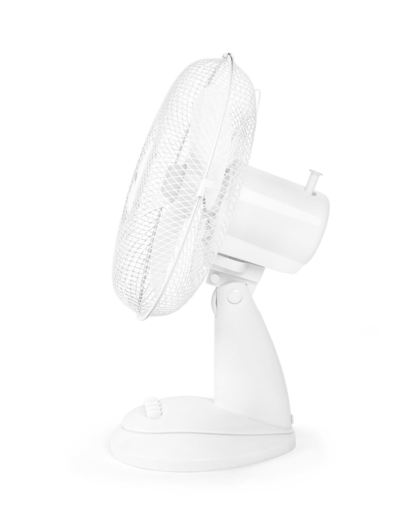  Beldray White 12 Inch Oscillating Desk Fan