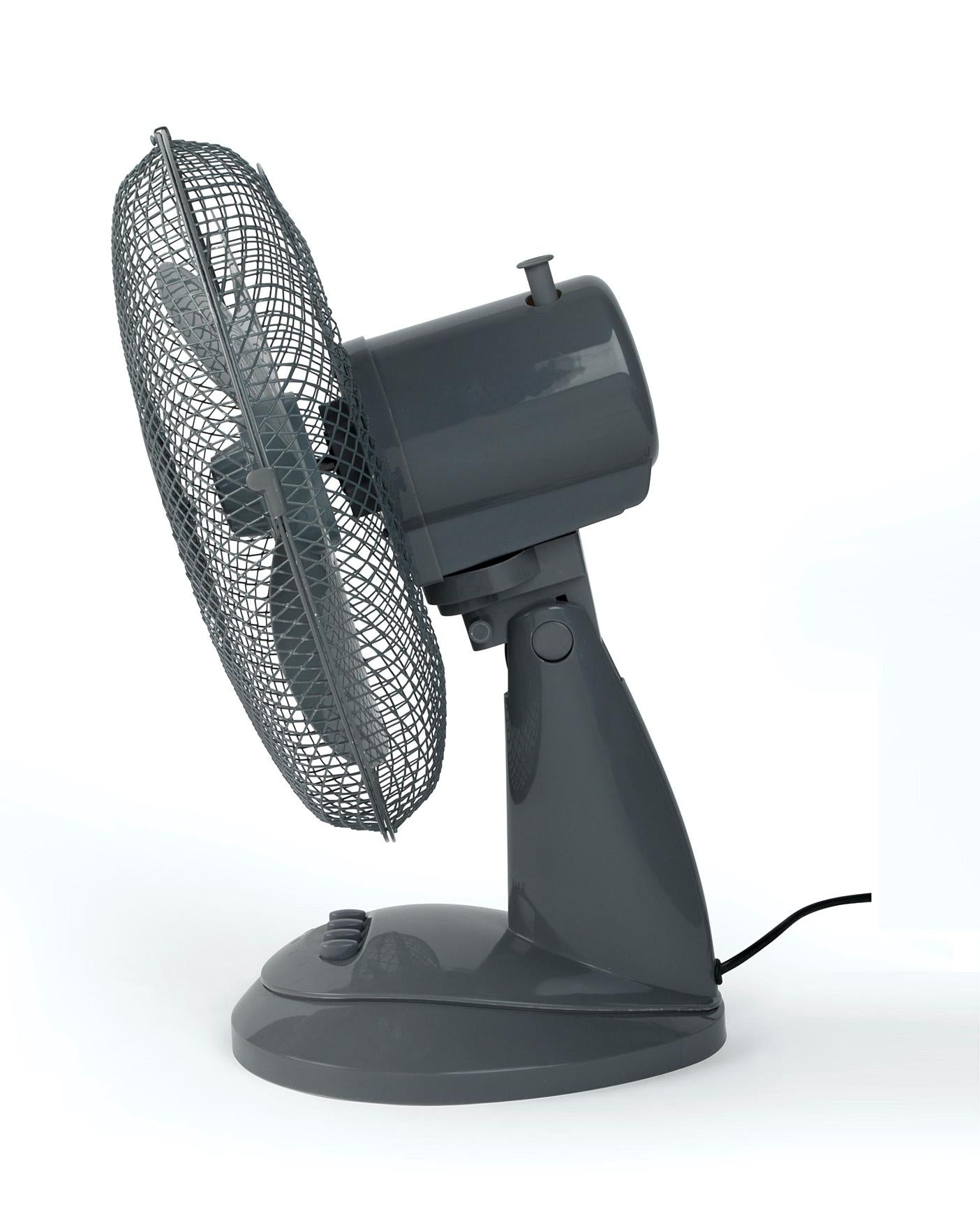  Beldray Grey 12 Inch Oscillating Desk Fan