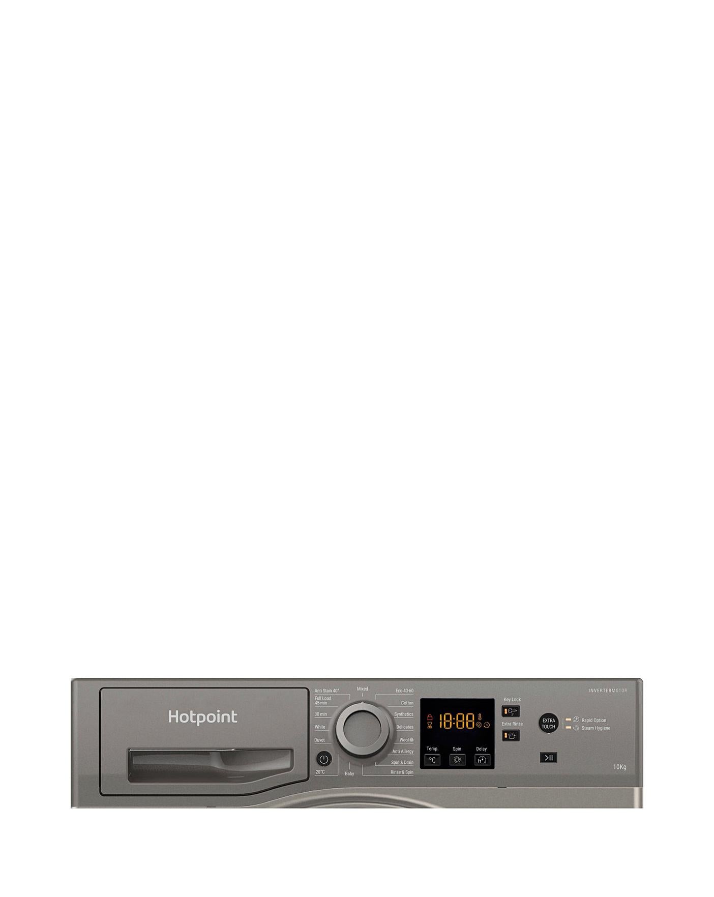  Hotpoint NSWM1043CGGUKN 10Kg Washing Machine With 1400 Spin