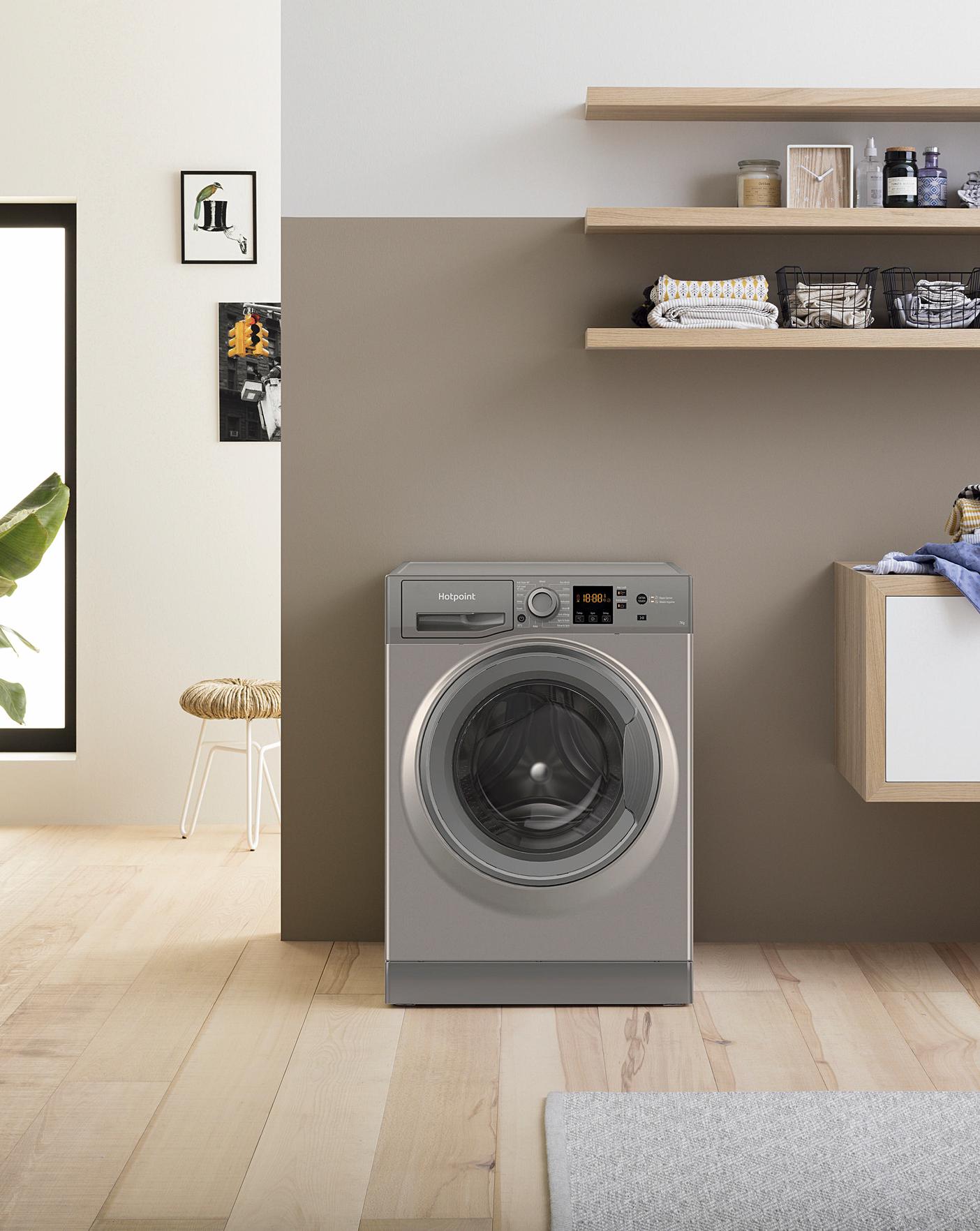  Hotpoint NSWM743UGGUKN 7KG Washing Machine 1400 Spin