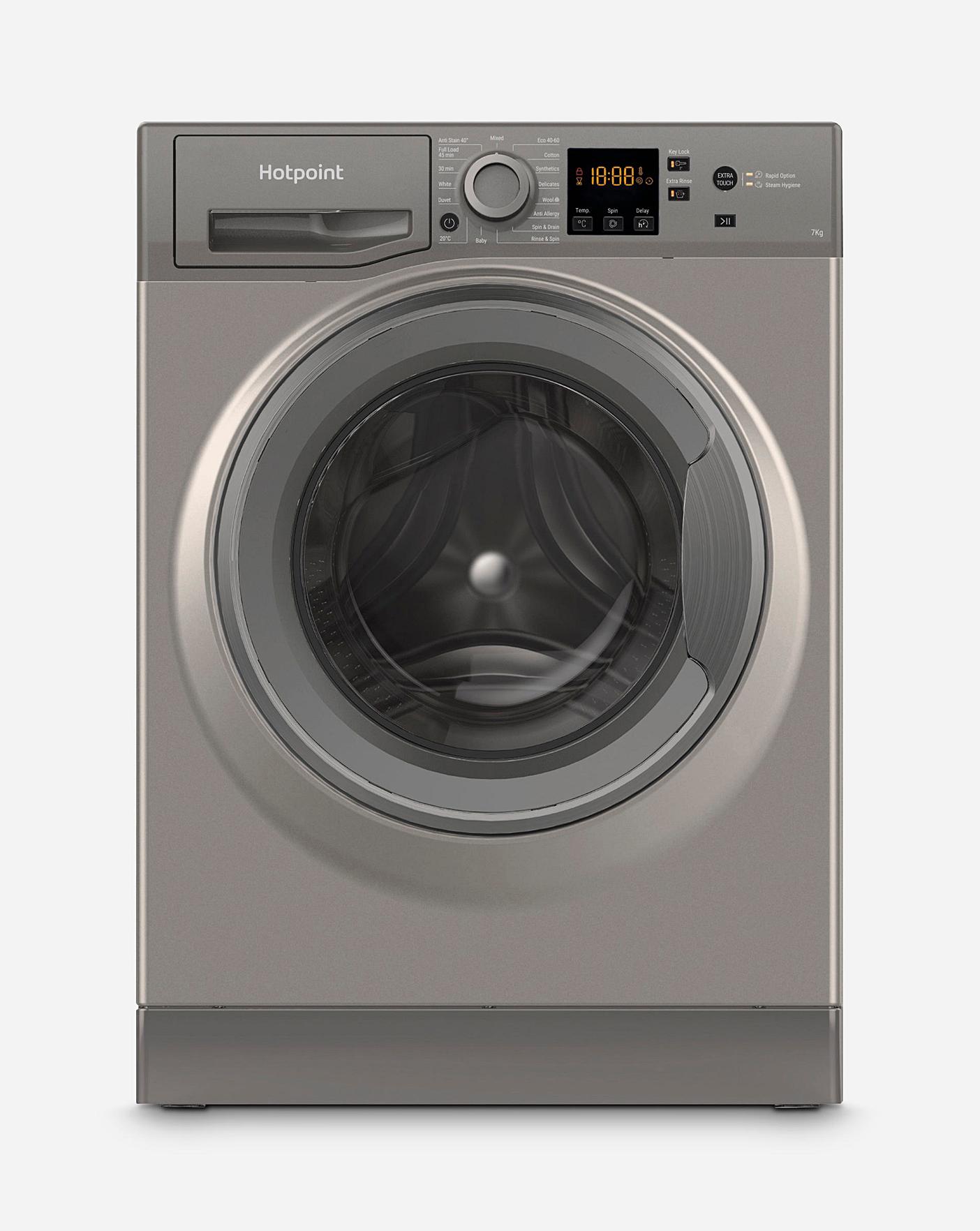 Hotpoint NSWM743UGGUKN 7KG Washing Machine 1400 Spin