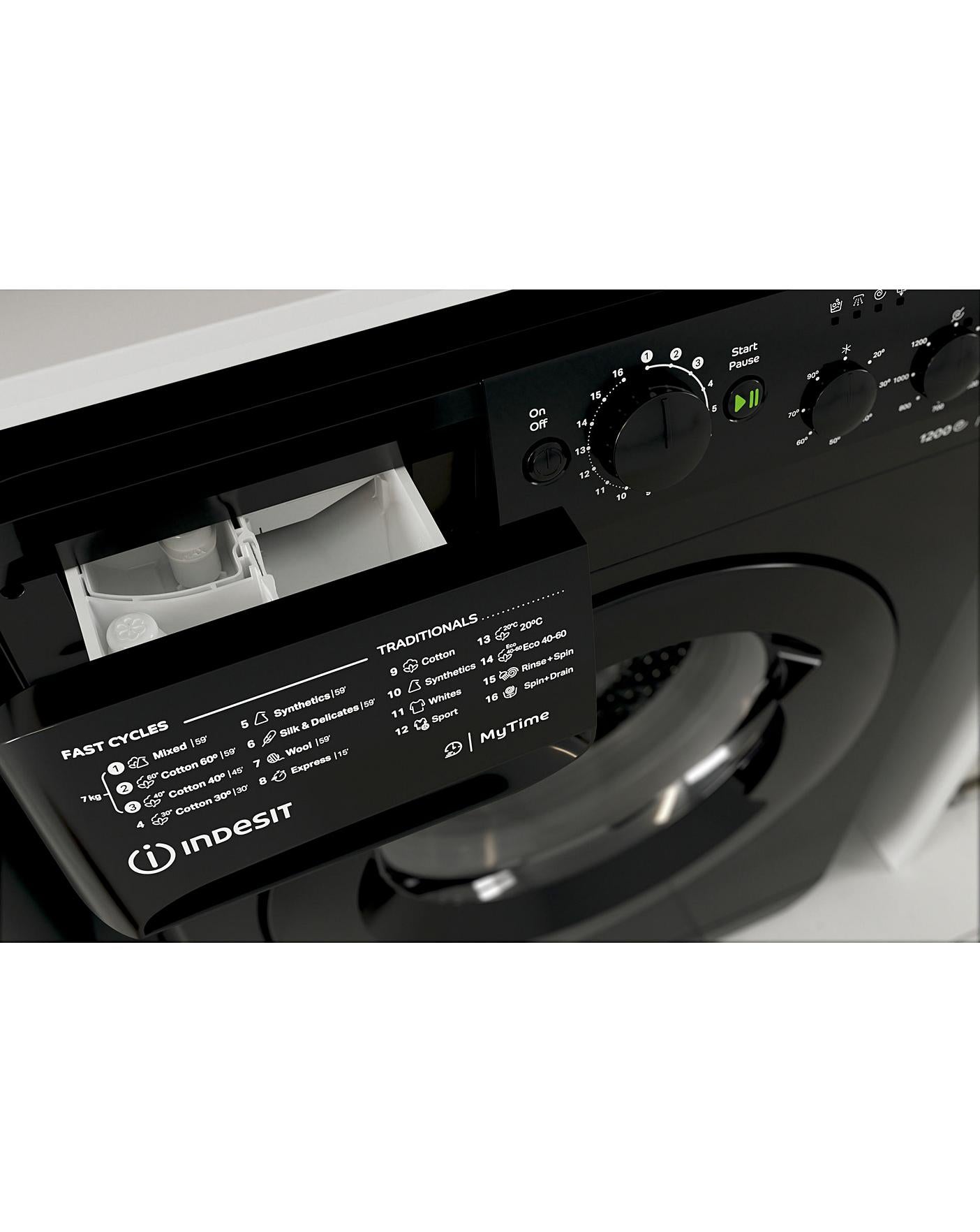  Indesit MTWC71252K ECO 7KG Washing Machine 1200 Spin
