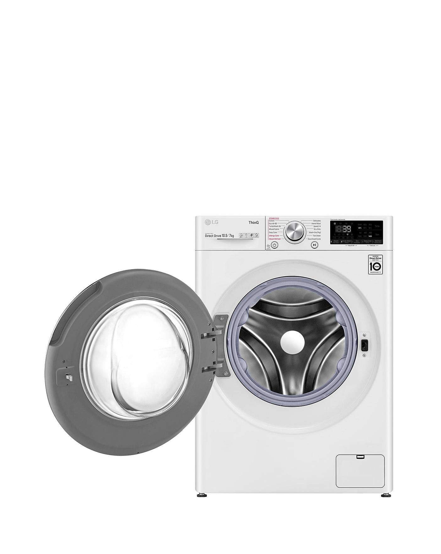  LG FWV917WTSE Wifi Connected 10.5Kg / 7Kg Washer Dryer With 1400 Spin