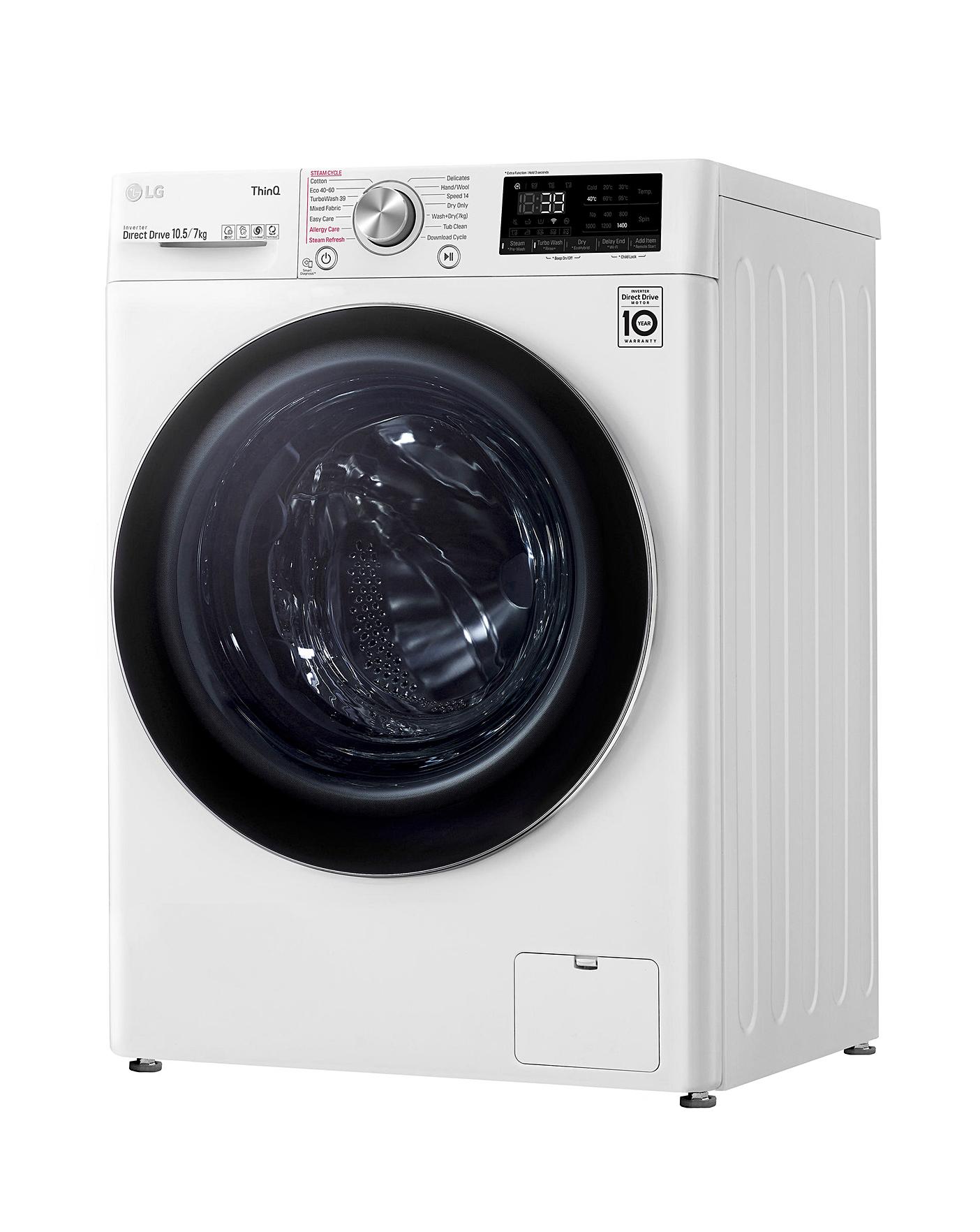  LG FWV917WTSE Wifi Connected 10.5Kg / 7Kg Washer Dryer With 1400 Spin