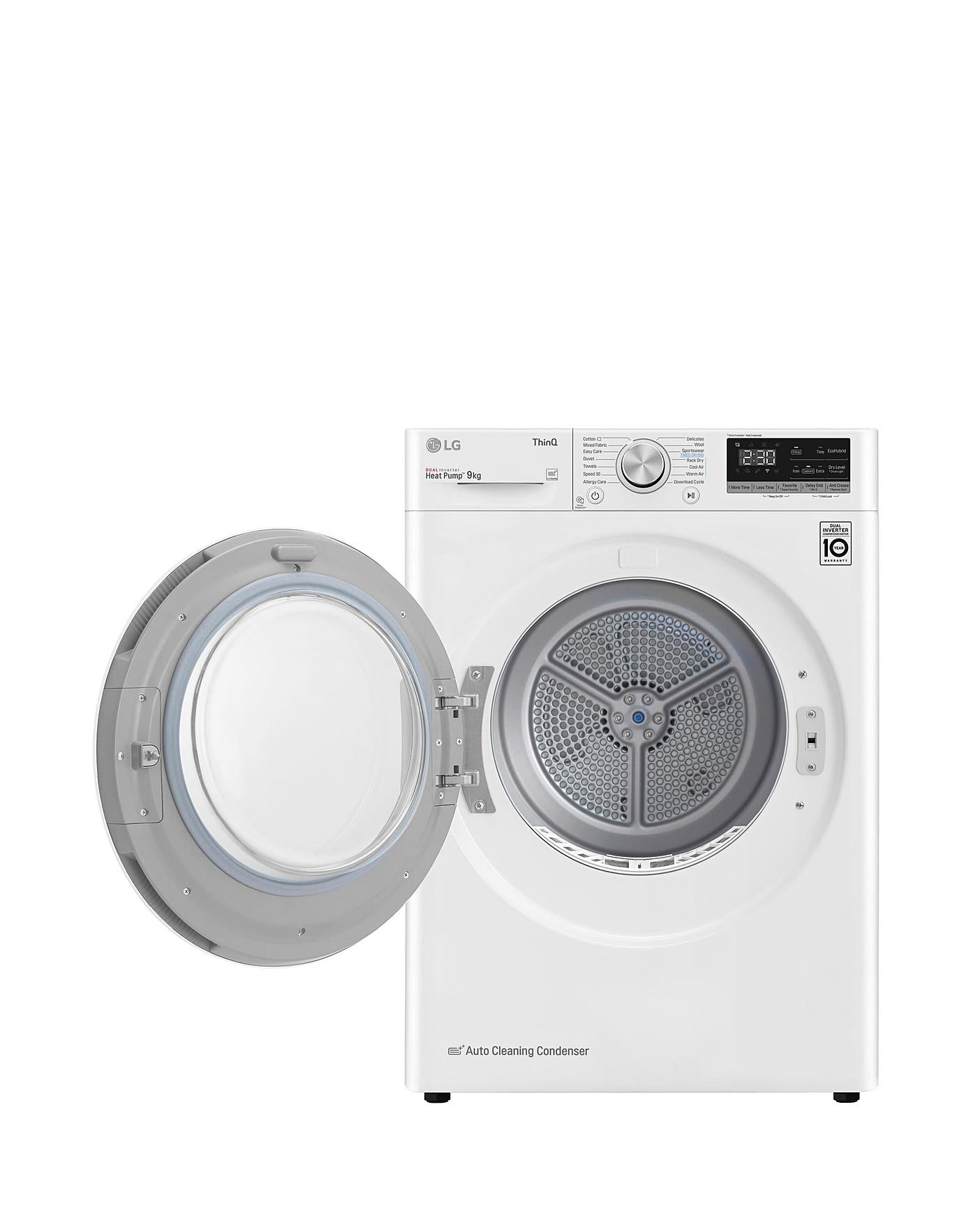  LG V3 FDV309W Wifi Connected 9Kg Heat Pump Tumble Dryer