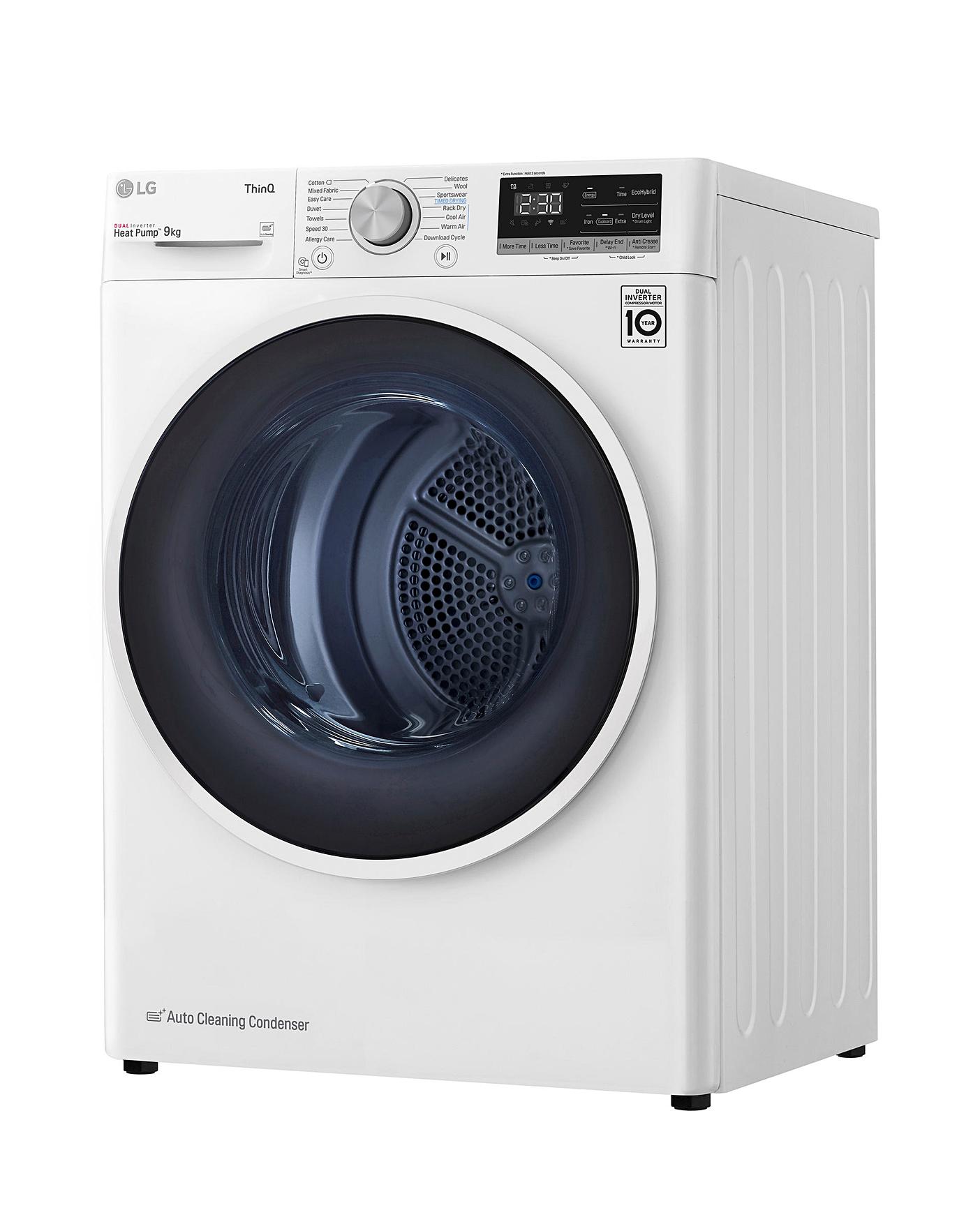  LG V3 FDV309W Wifi Connected 9Kg Heat Pump Tumble Dryer