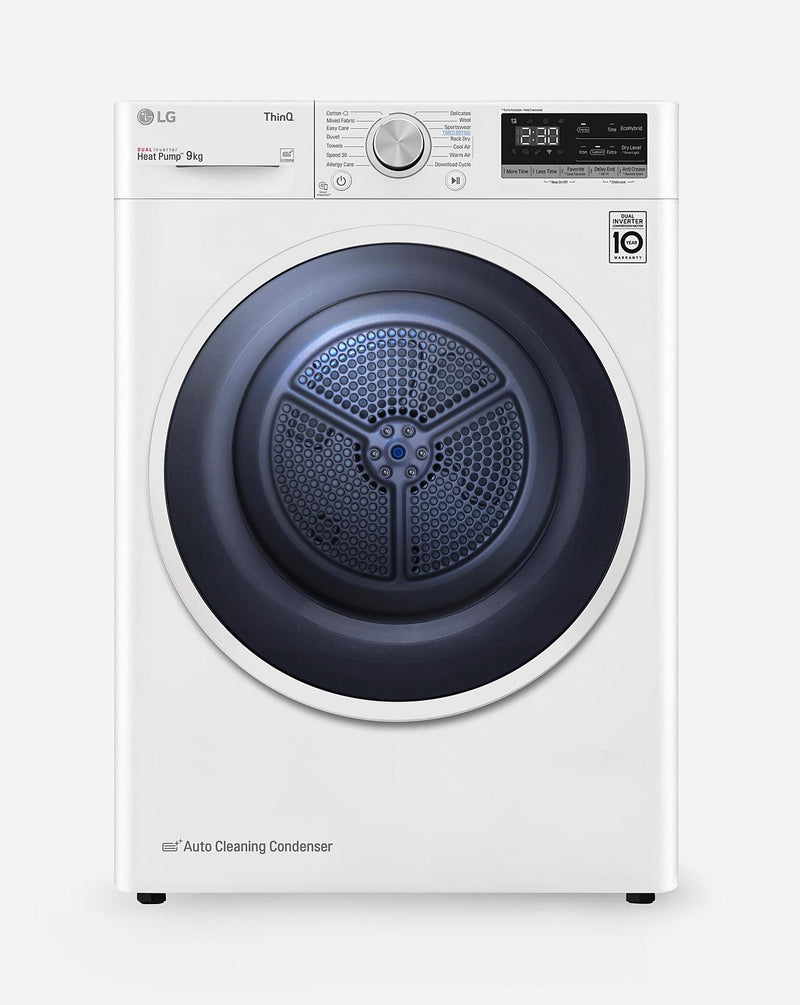  LG V3 FDV309W Wifi Connected 9Kg Heat Pump Tumble Dryer