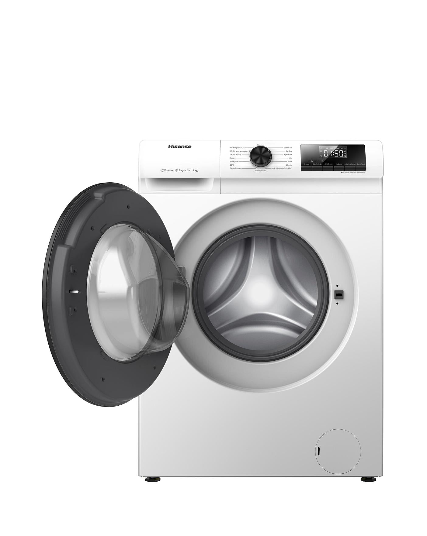  Hisense WFQP7012EVM 7KG 1200 Spin Washing Machine - White