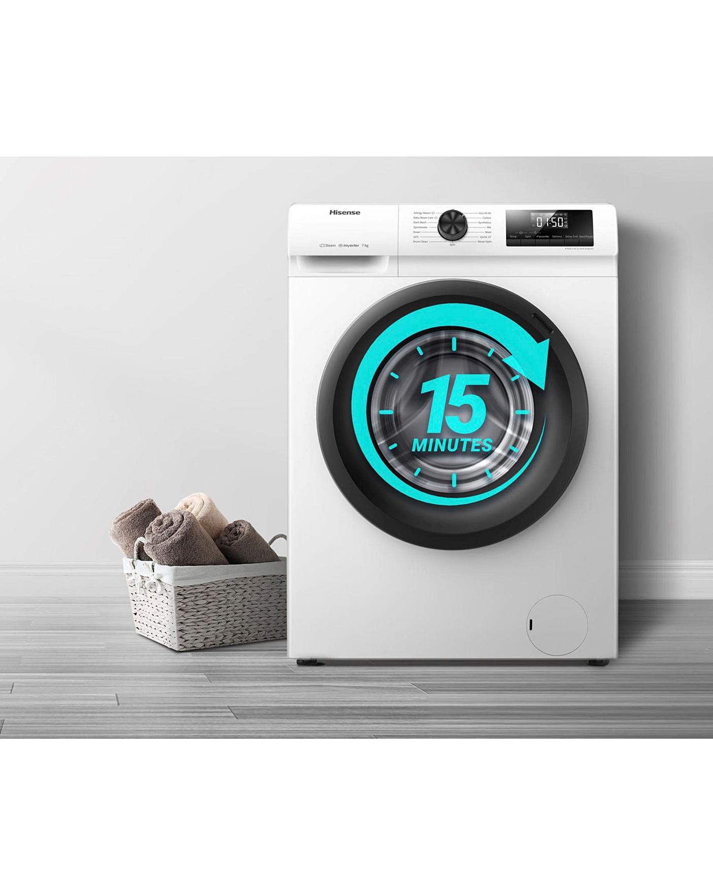  Hisense WFQP7012EVM 7KG 1200 Spin Washing Machine - White