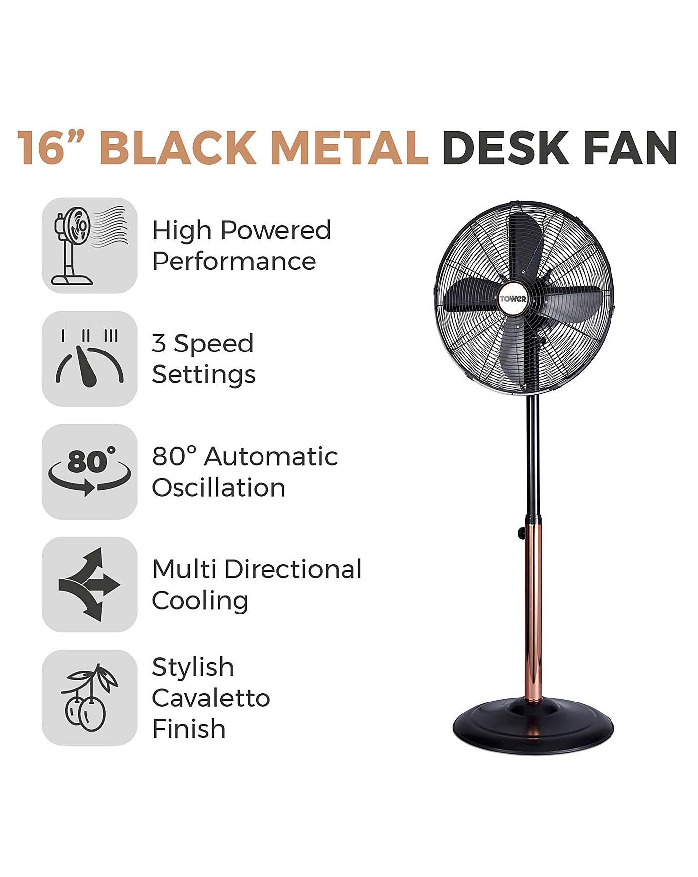  Tower Cavaletto 16 Inch 3 In 1 Black Stand Fan