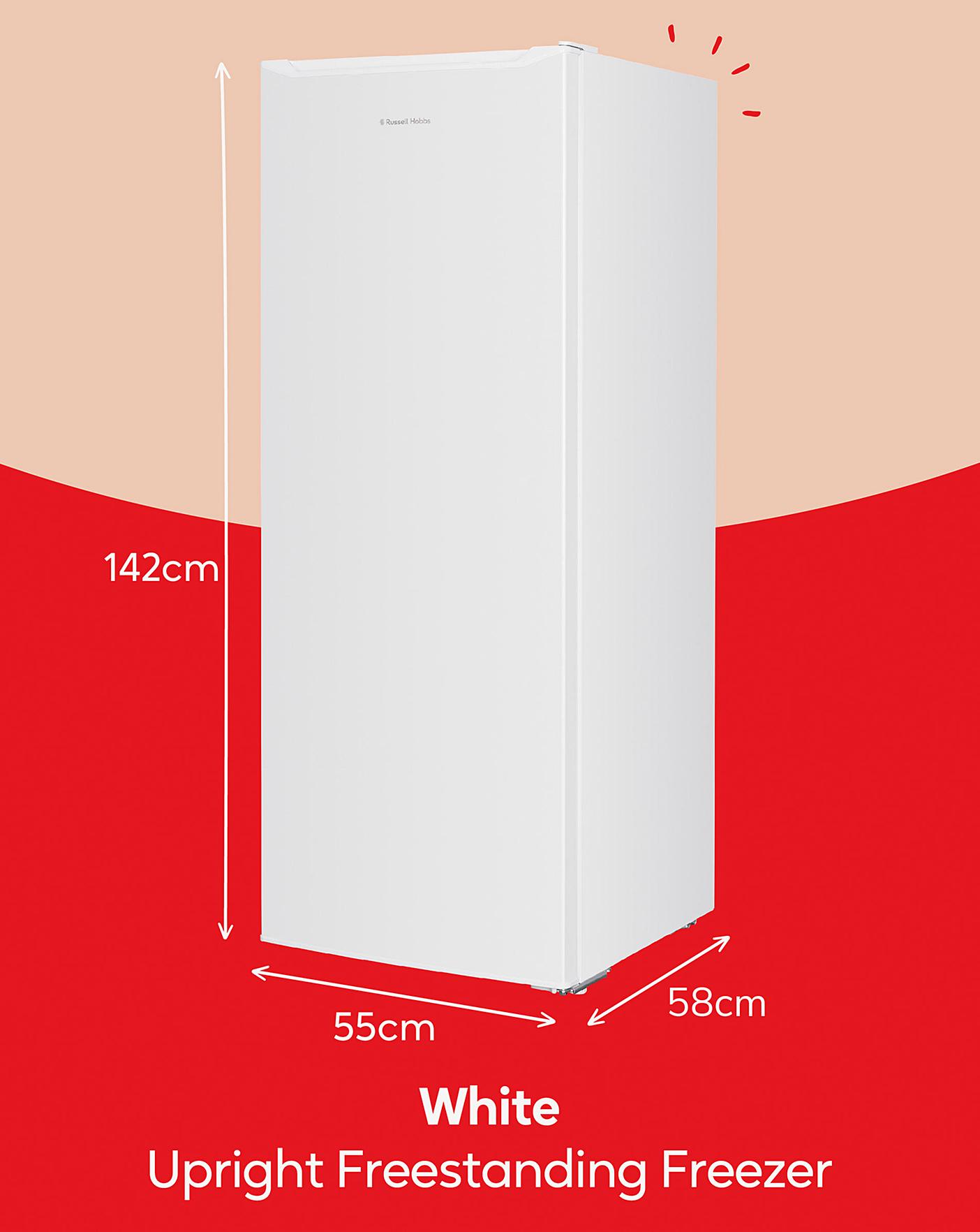  Russell Hobbs RH55FZ143 Upright Freestanding Freezer - White