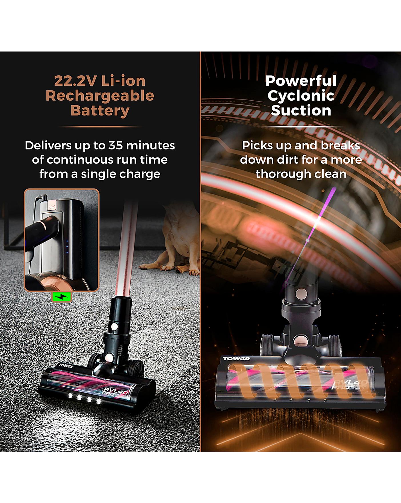  Tower RVL40 22.2V Pro Pet 3 In 1 Cordless Rose Gold Vacuum Cleaner